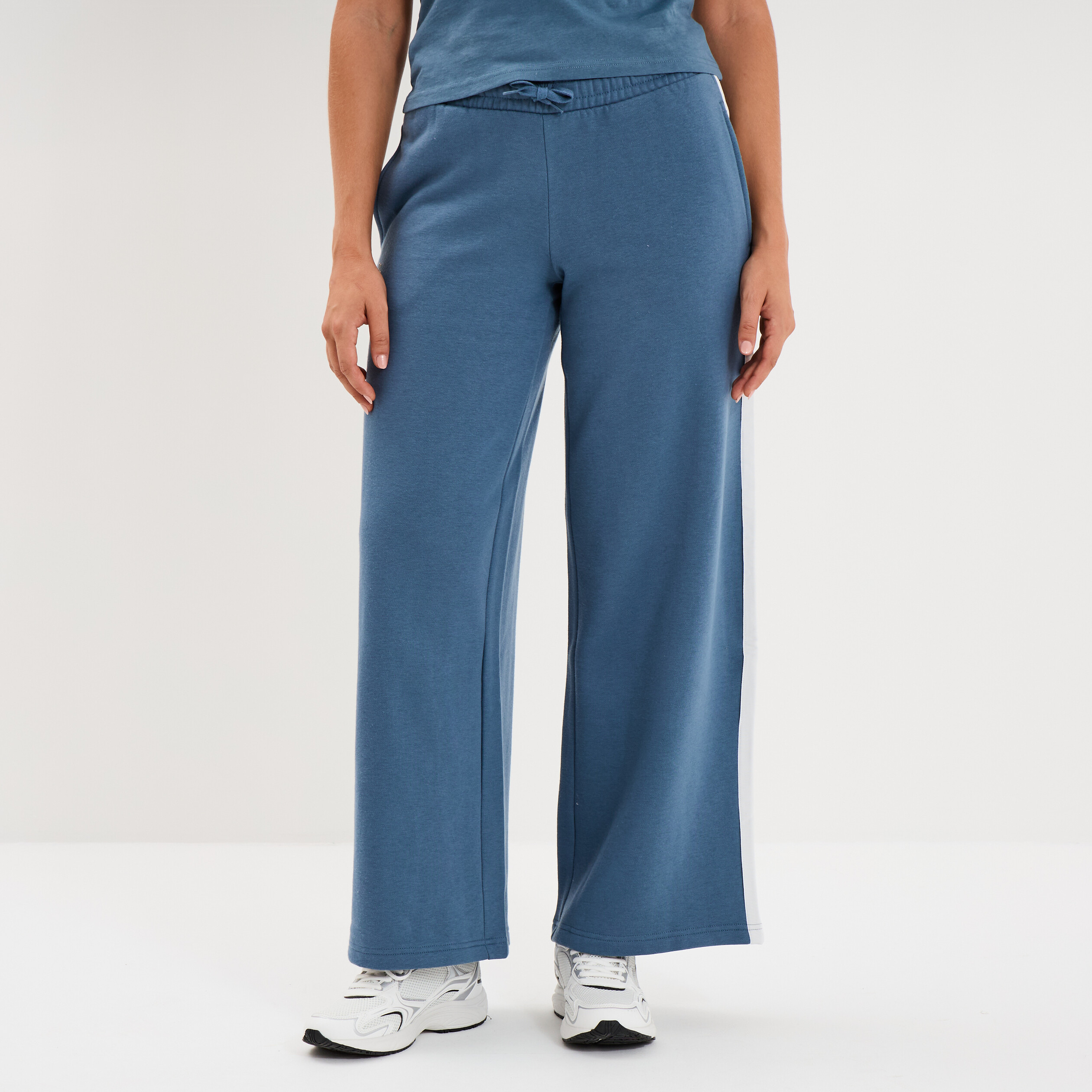 Pantalon de jogging molleton droit Kappa bleu femme