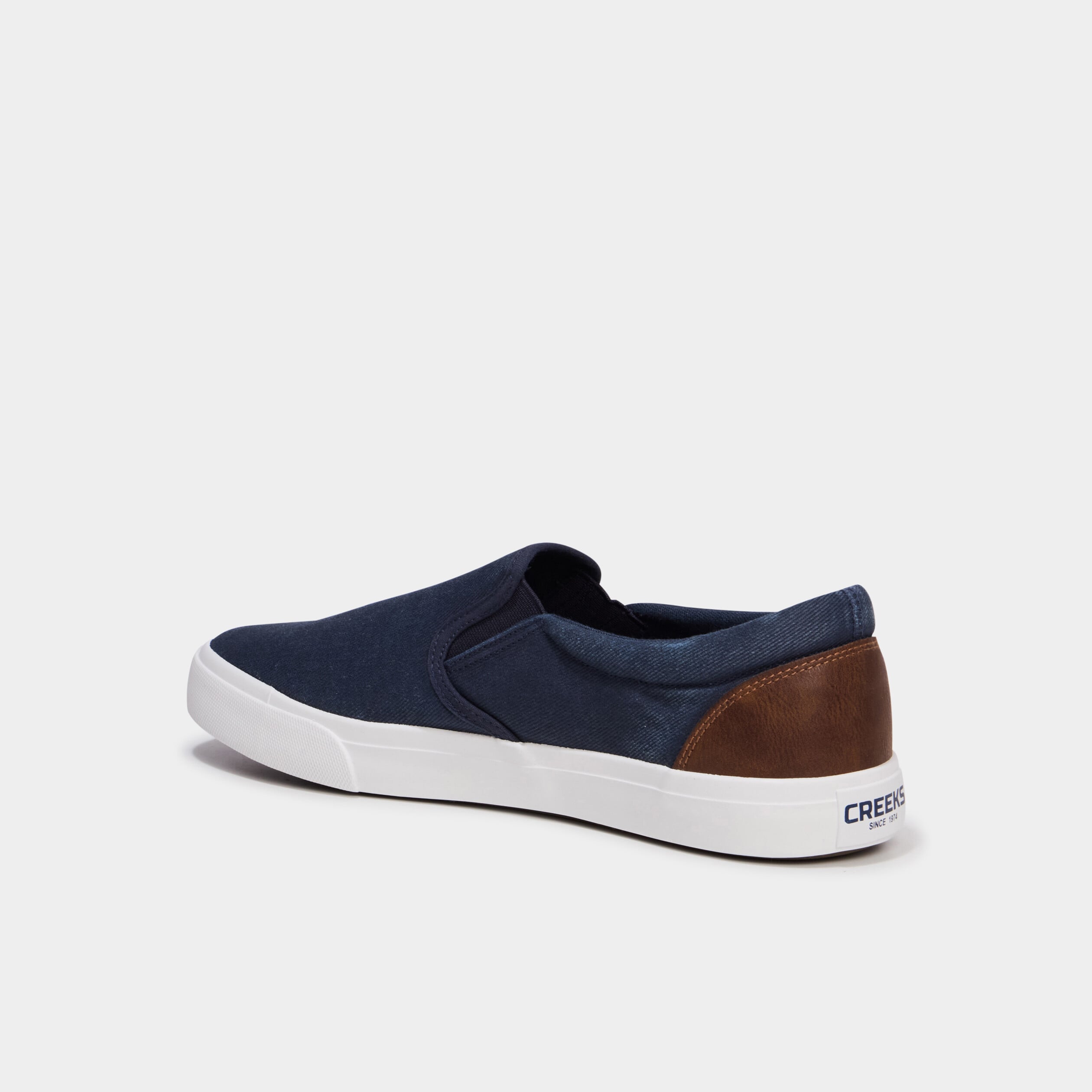 Tennis basses en toile bleu marine homme
