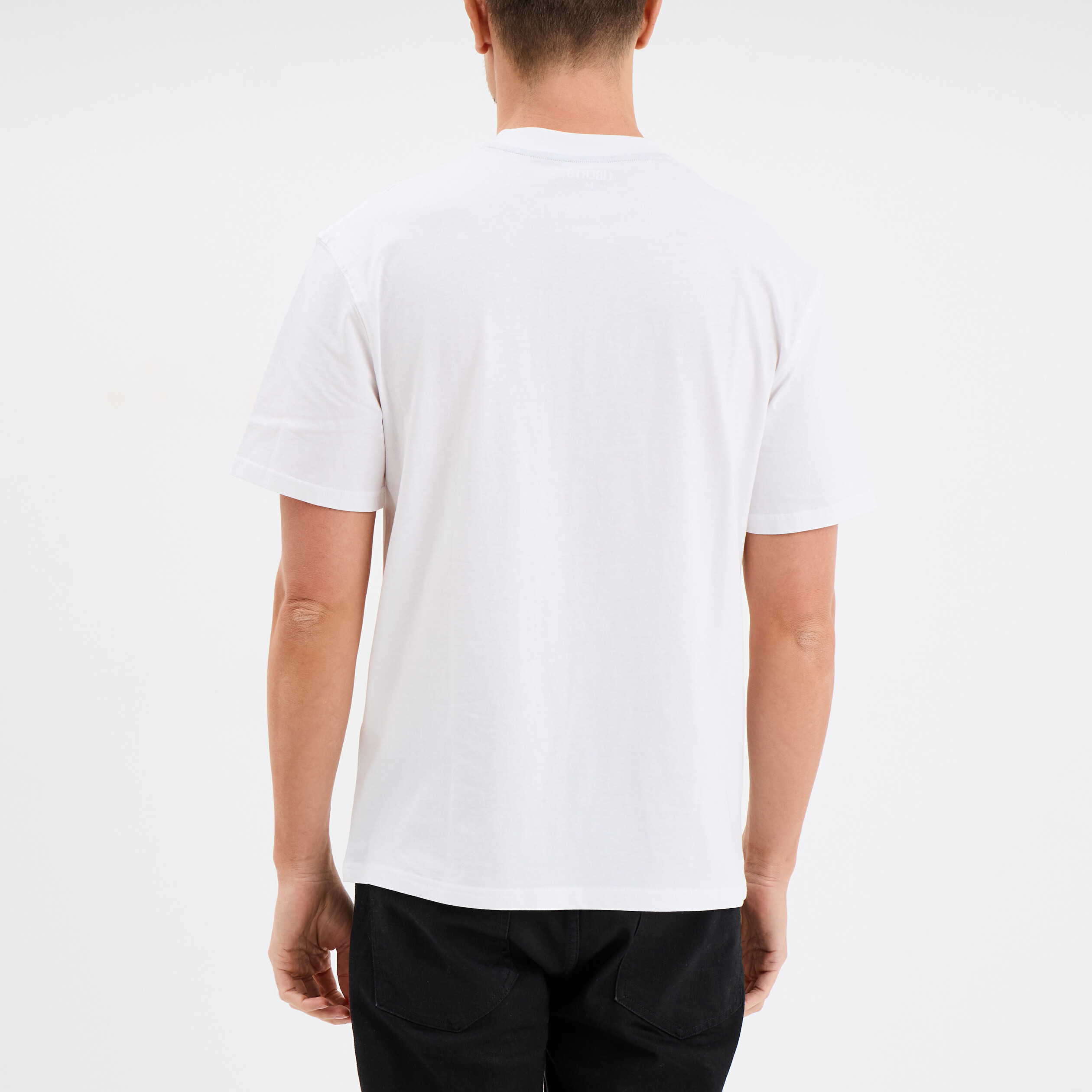 t shirt oversize manches courtes liberto blanc homme T-shirt oversize manches courtes Liberto blanc homme