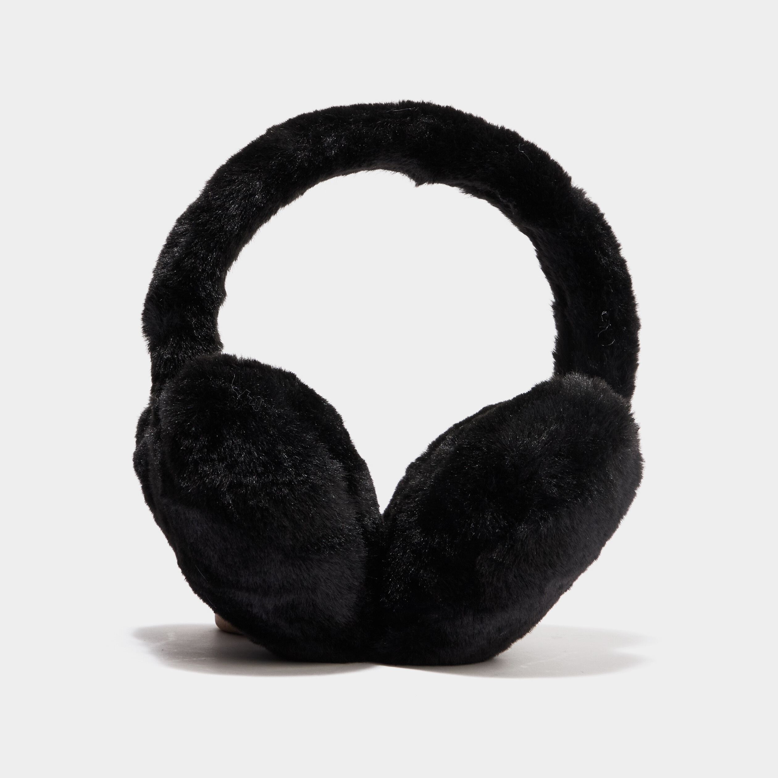 Caches-oreilles fausse fourrure noir fille