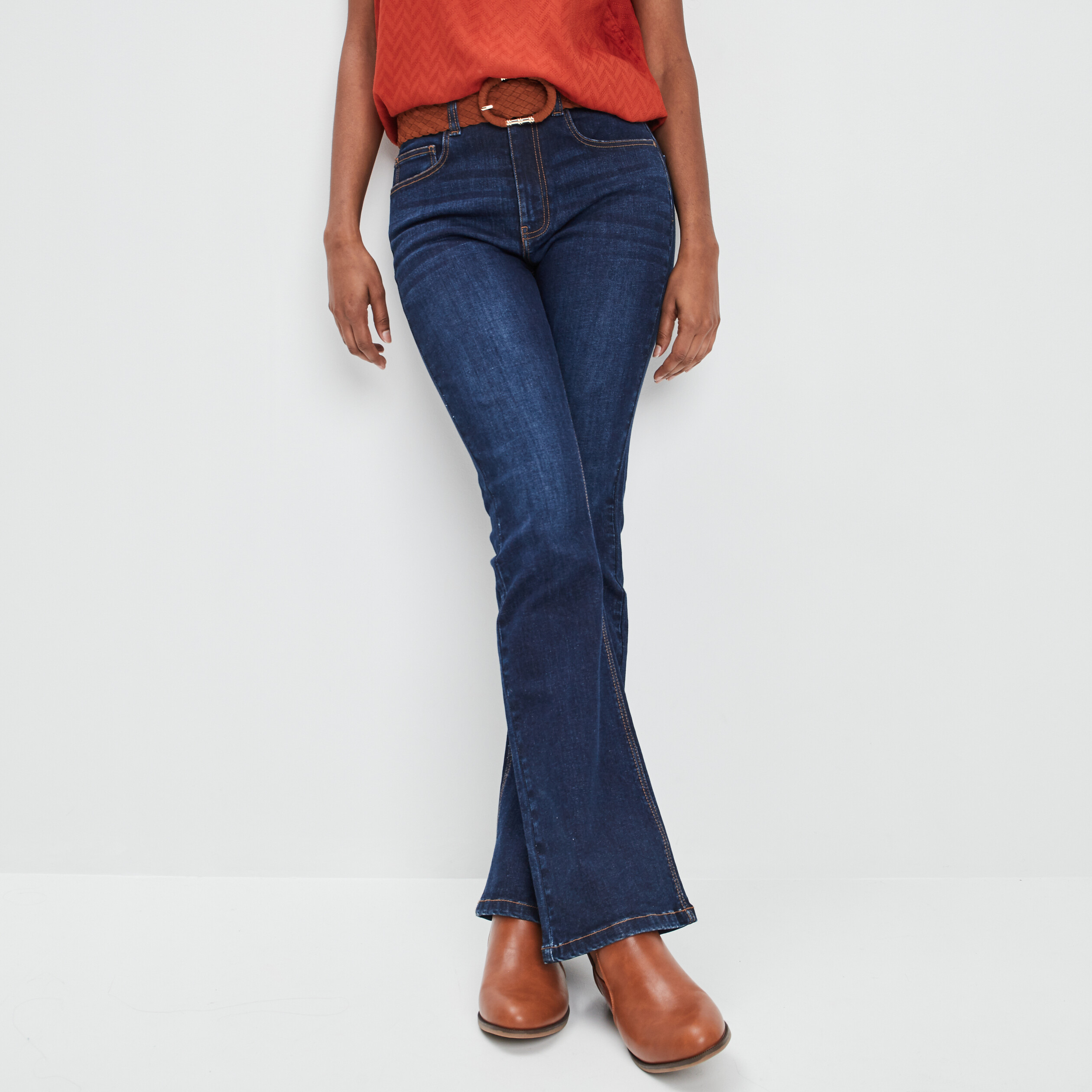 jeans flare creeks denim stone femme Jeans flare Creeks denim stone femme