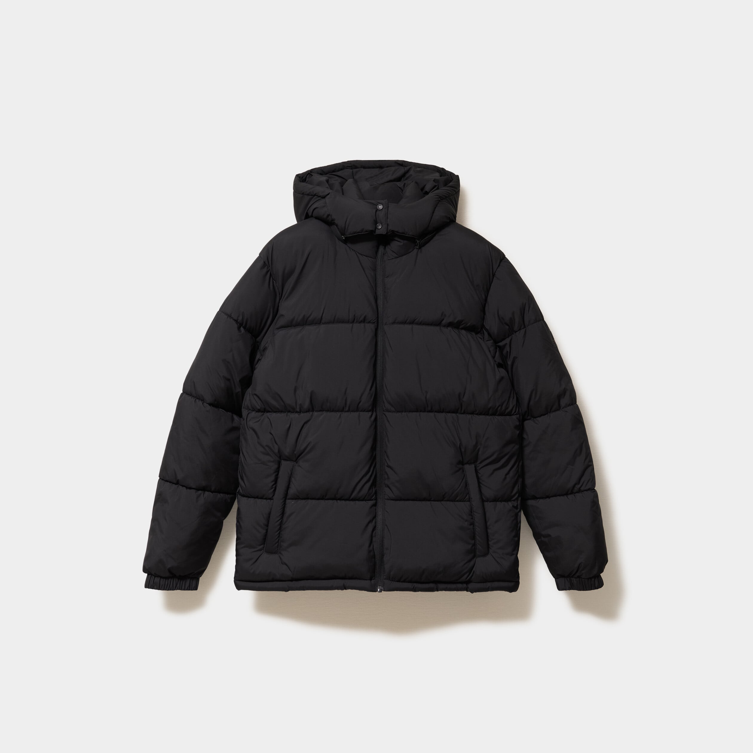 Doudoune d&eacute;perlante &agrave; capuche amovible noir homme