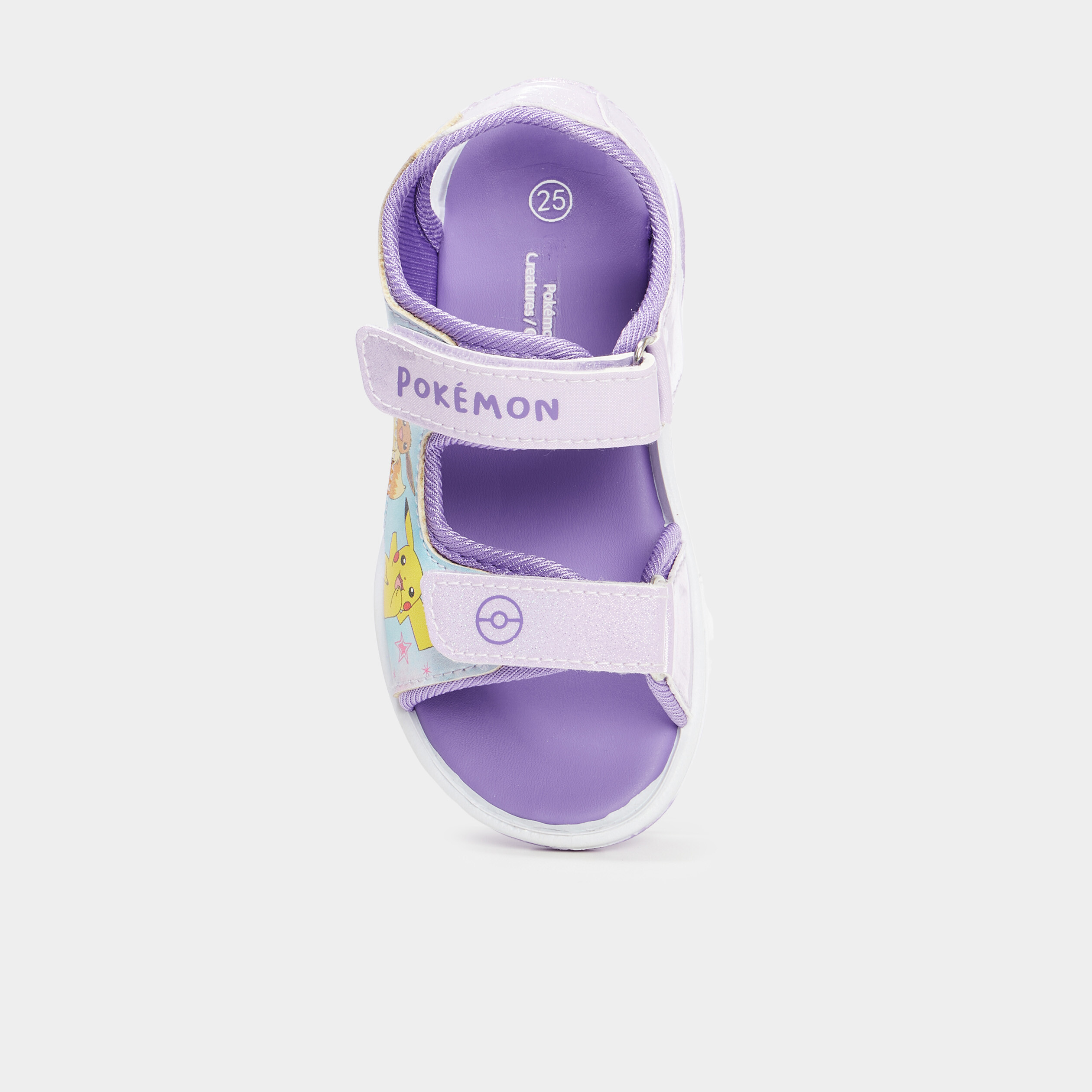 sandales scratchs et paillettes pokemon violet fille Sandales scratchs et paillettes Pokémon violet fille