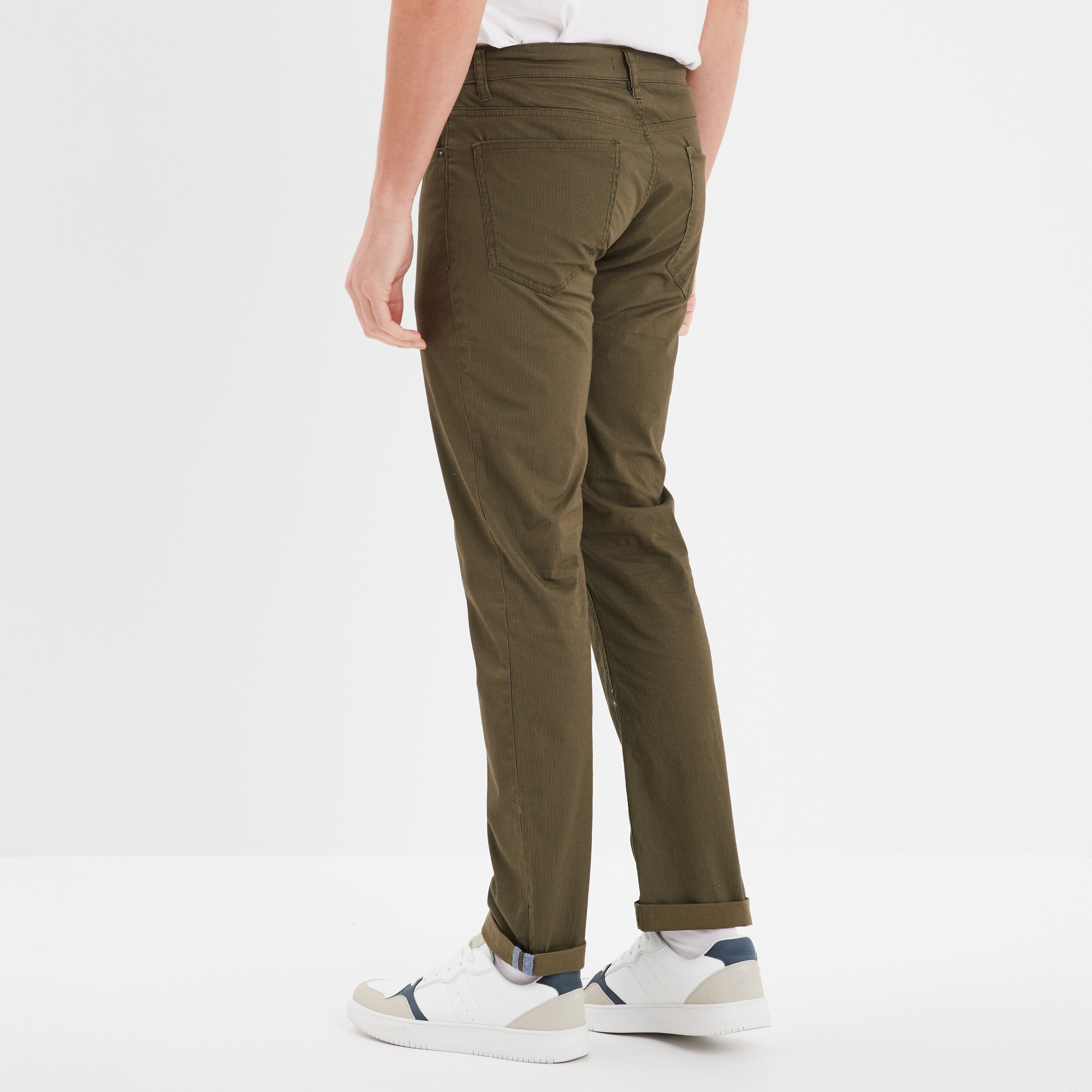 pantalon straight creeks vert kaki homme Pantalon straight Creeks vert kaki homme