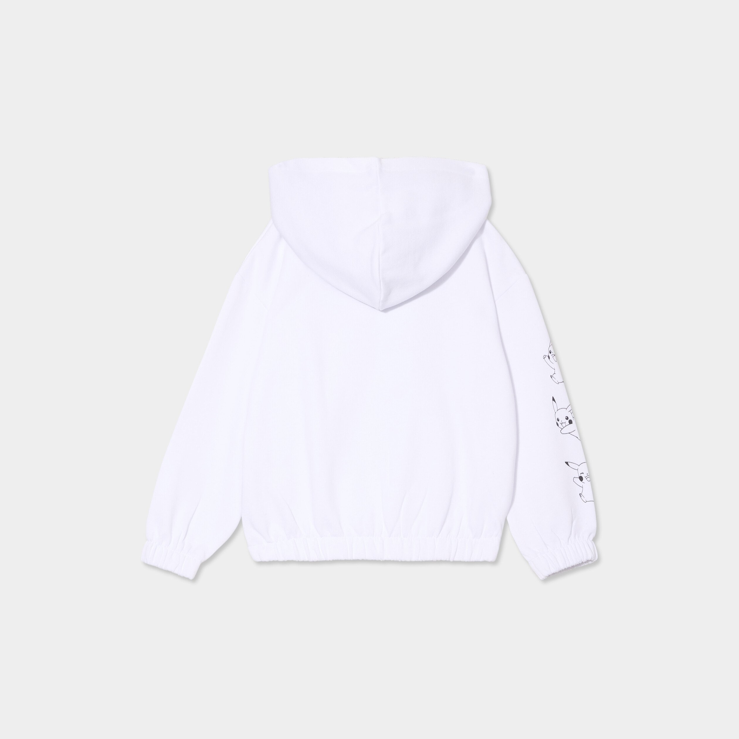 sweat hoodie a capuche pokemon pikachu blanc fille Sweat hoodie à capuche Pokémon Pikachu blanc fille