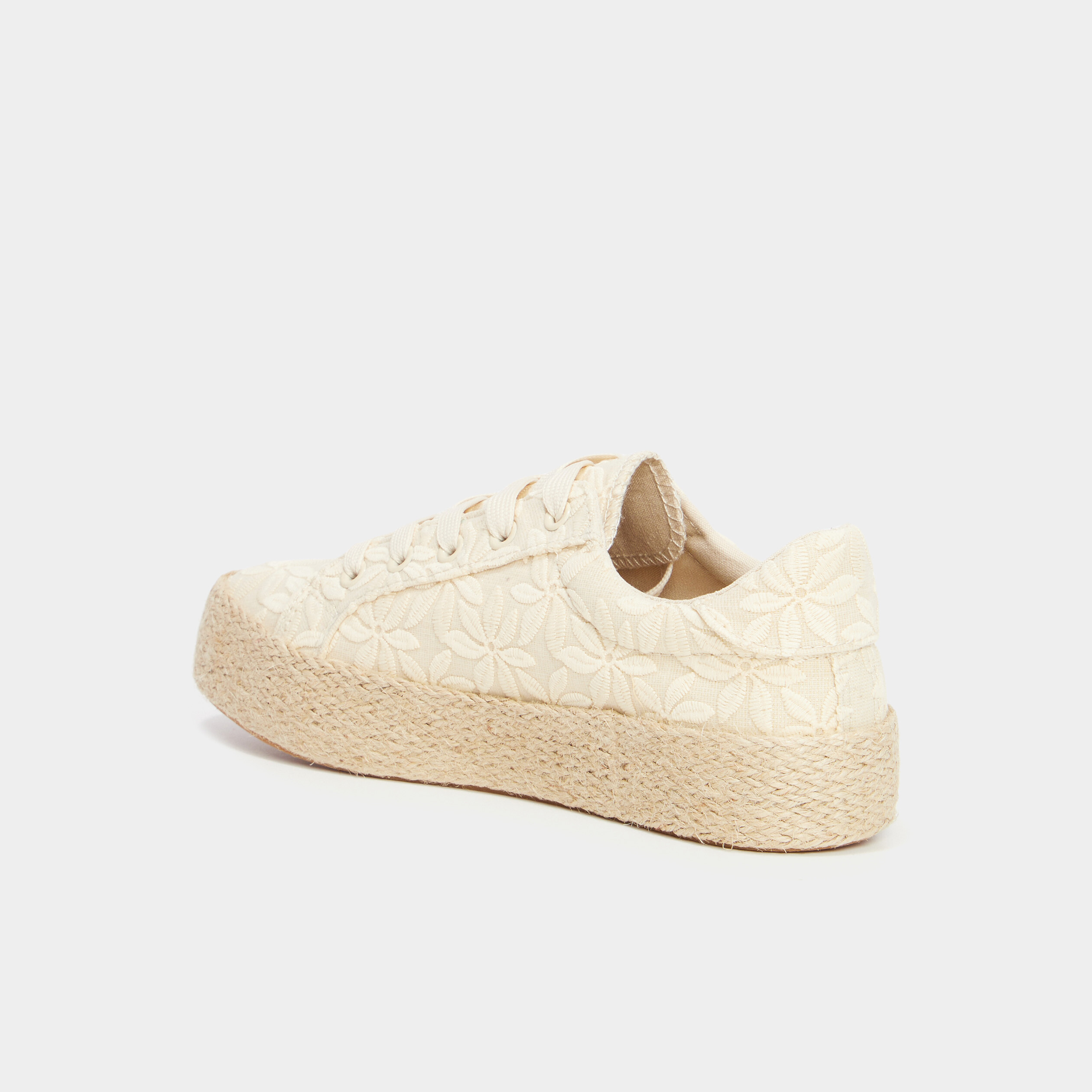 Tennis basses en toile sable femme