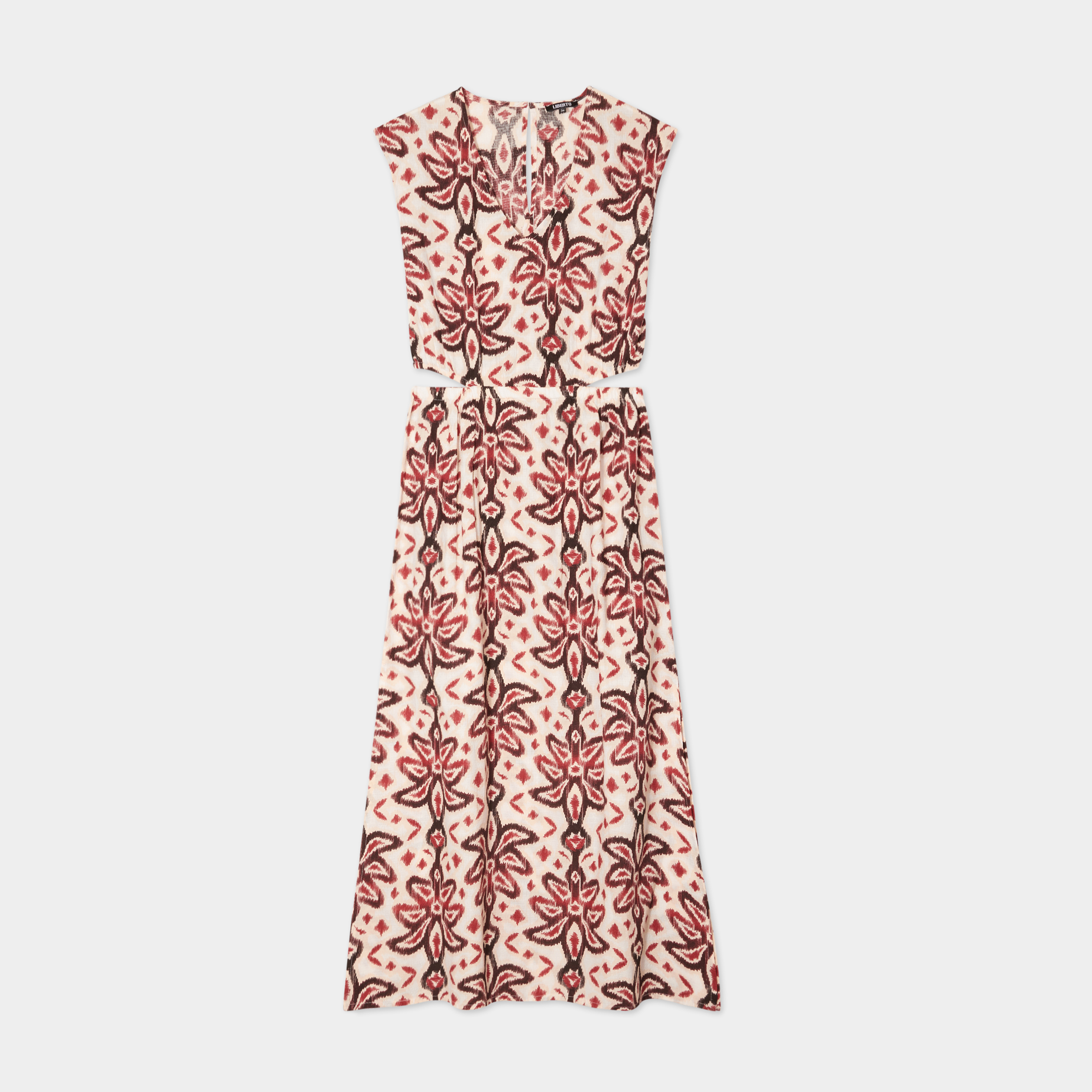 robe longue avec ouvertures liberto ecru femme Robe longue avec ouvertures Liberto ecru femme