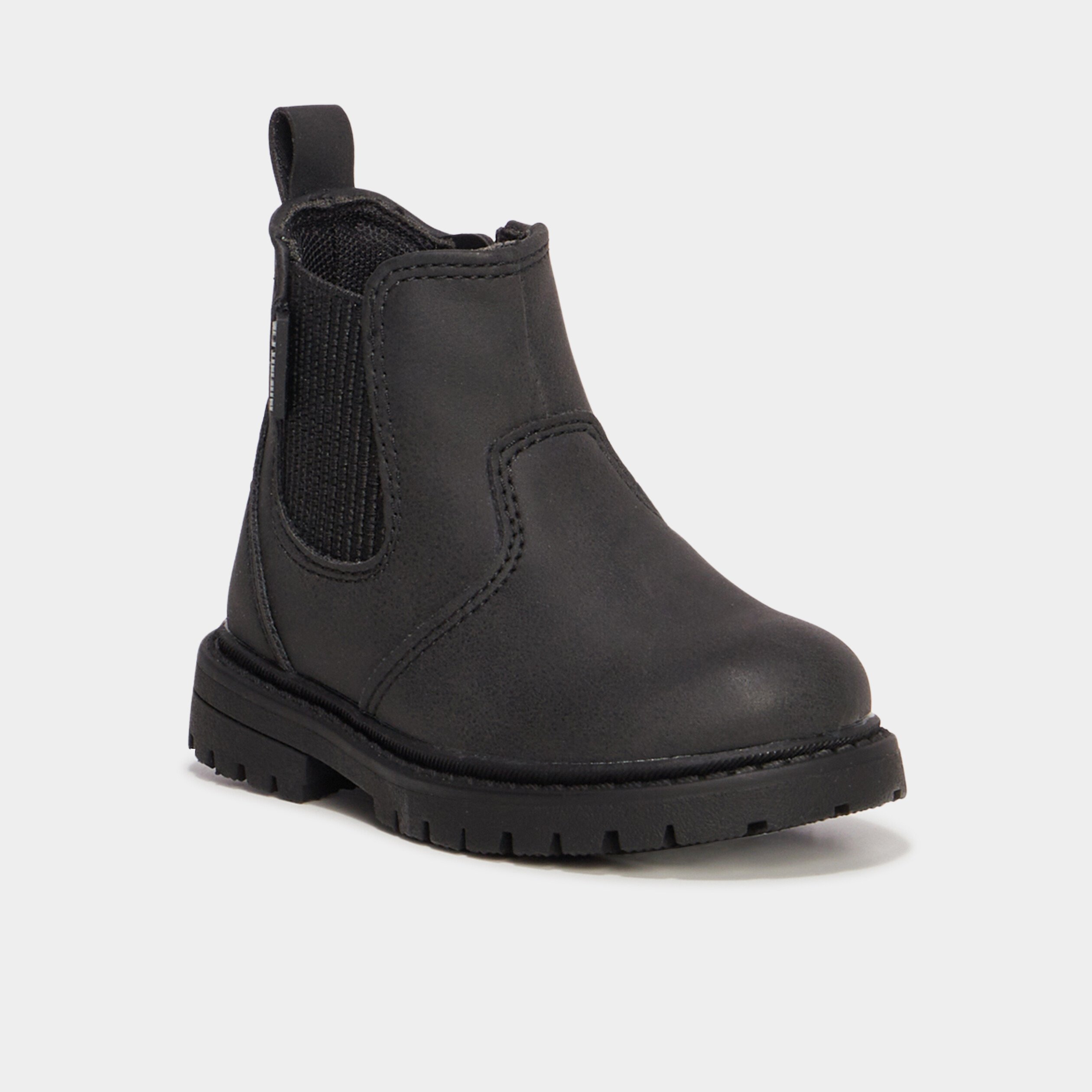 Bottines chelsea crantées Liberto noir bébé garçon
