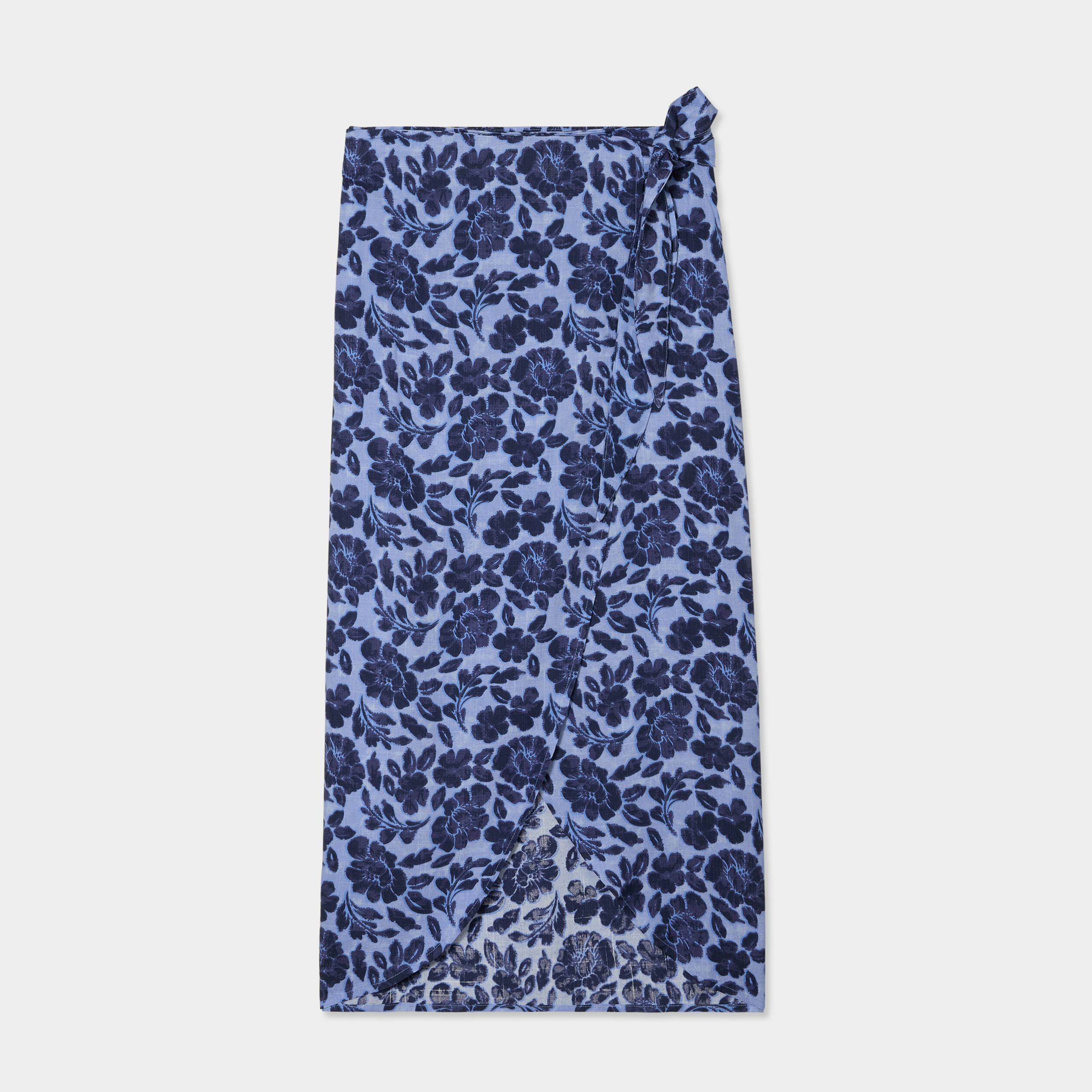 jupe midi portefeuille bleu femme Jupe midi portefeuille bleu femme