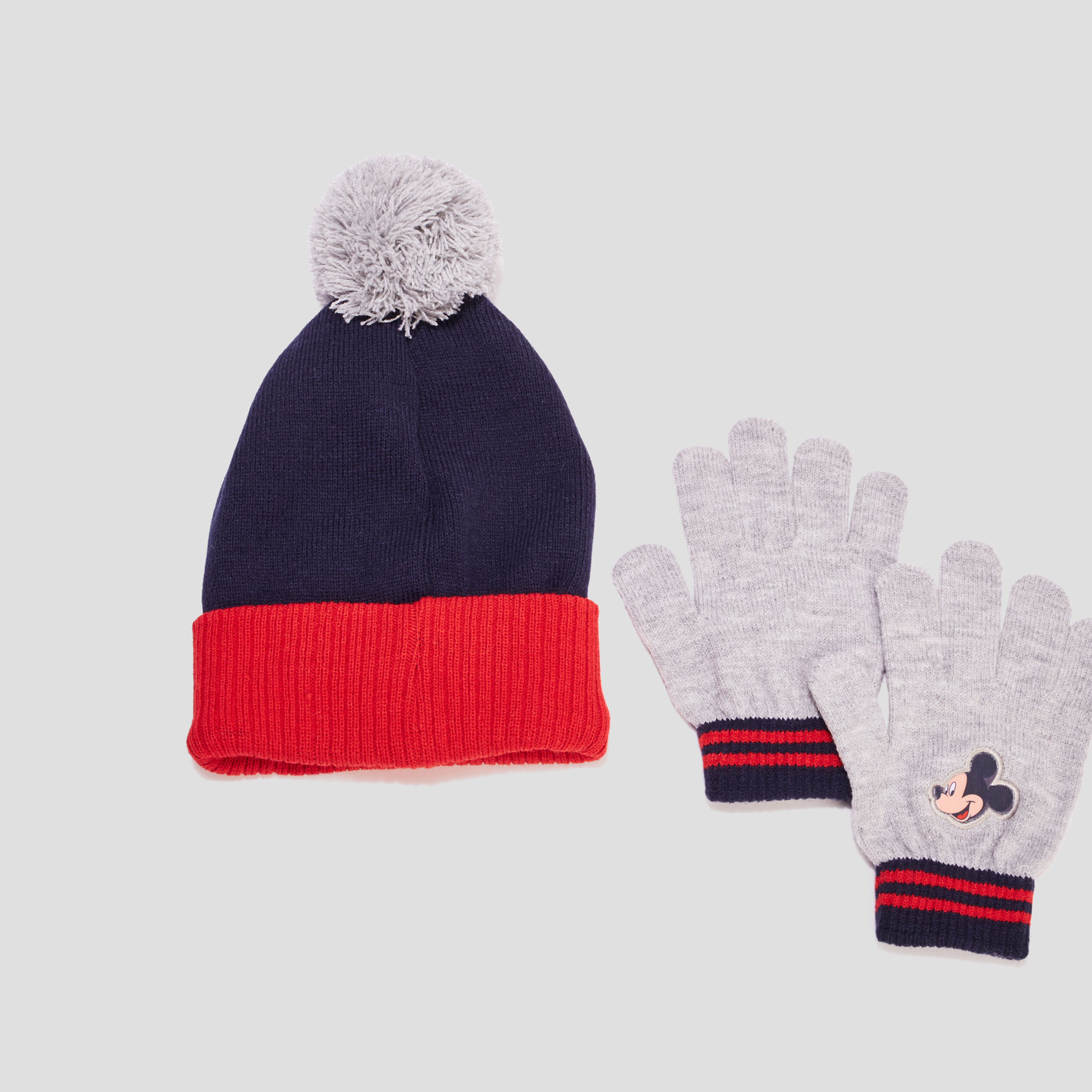 ensemble bonnet et gants mickey bleu marine garcon Ensemble bonnet et gants Mickey bleu marine garçon