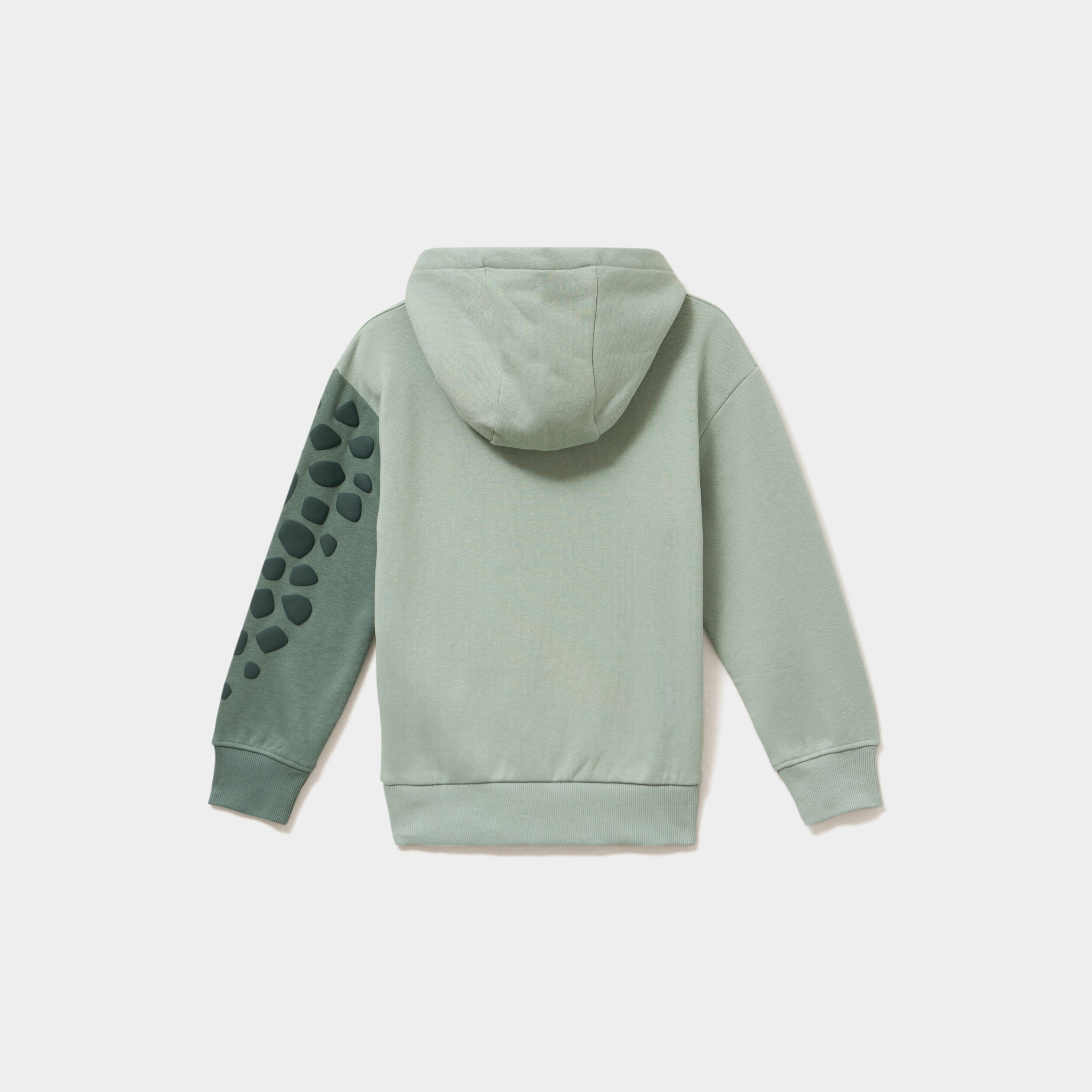 Sweat hoodie oversize &agrave; capuche vert pastel gar&ccedil;on