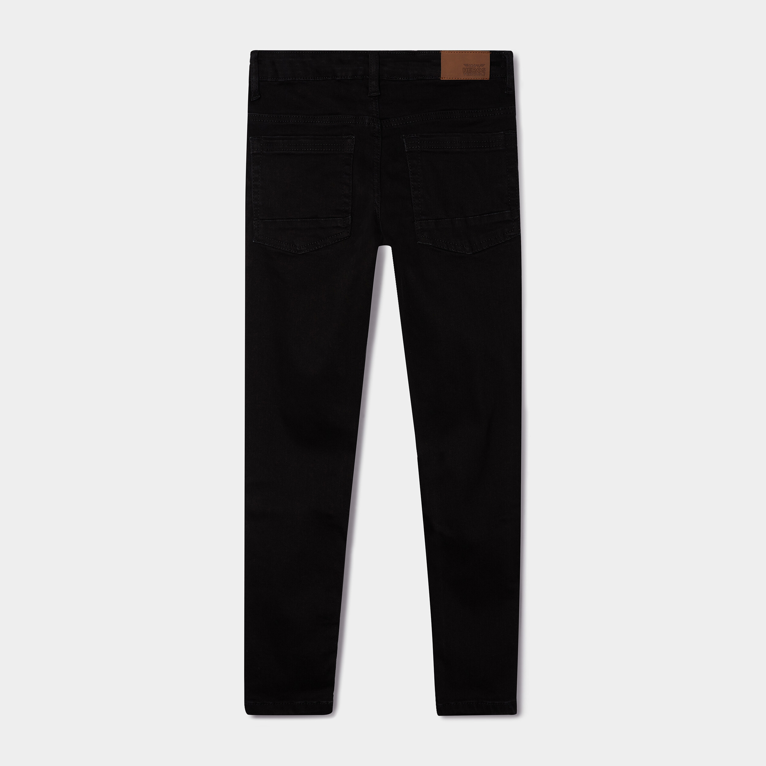 jeans skinny taille ajustable effet use noir garcon Jeans skinny taille ajustable effet usé noir garçon