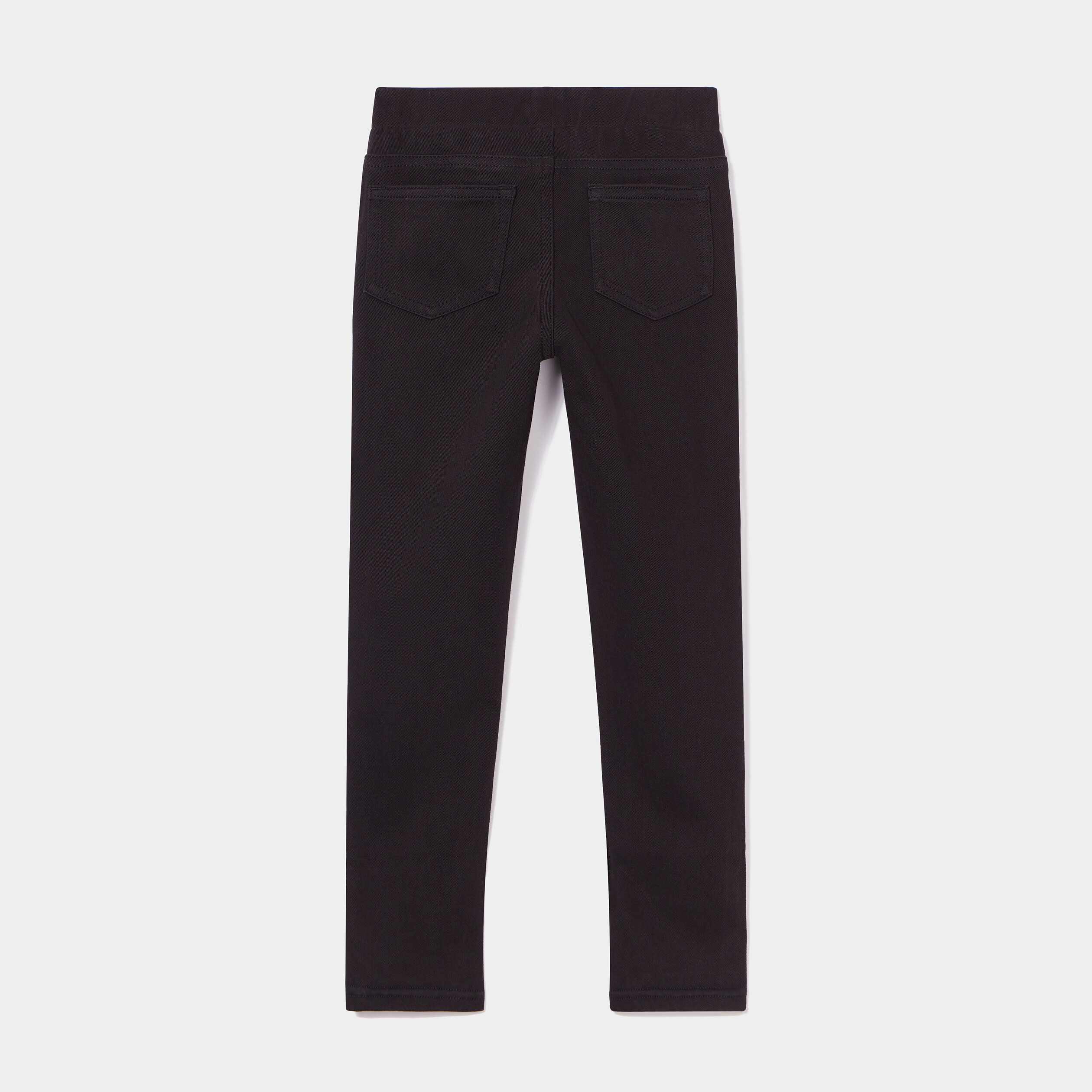 pantalon tregging taille elastiquee noir fille Pantalon tregging taille élastiquée noir fille