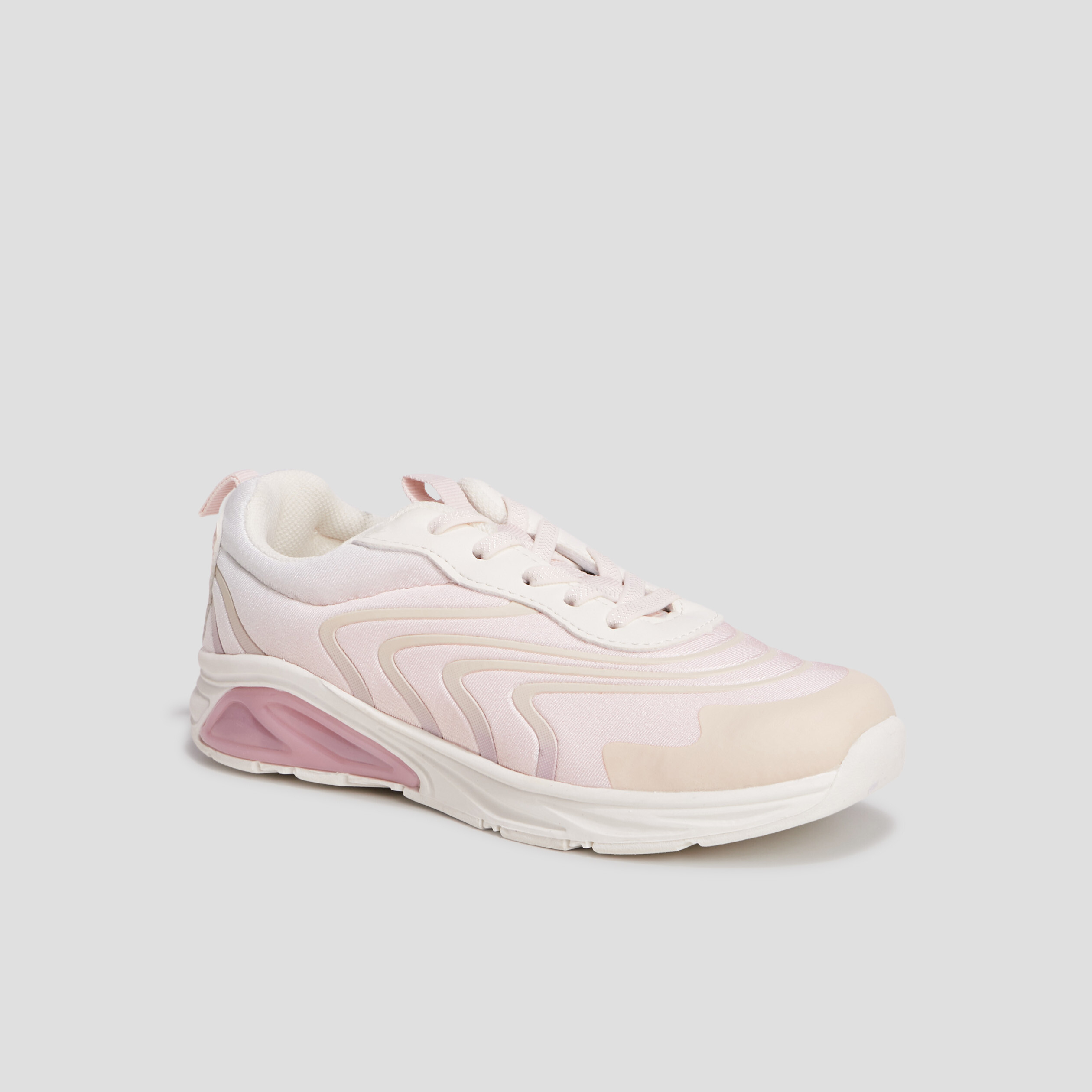 runnings a lacets rose pastel fille Runnings à lacets rose pastel fille