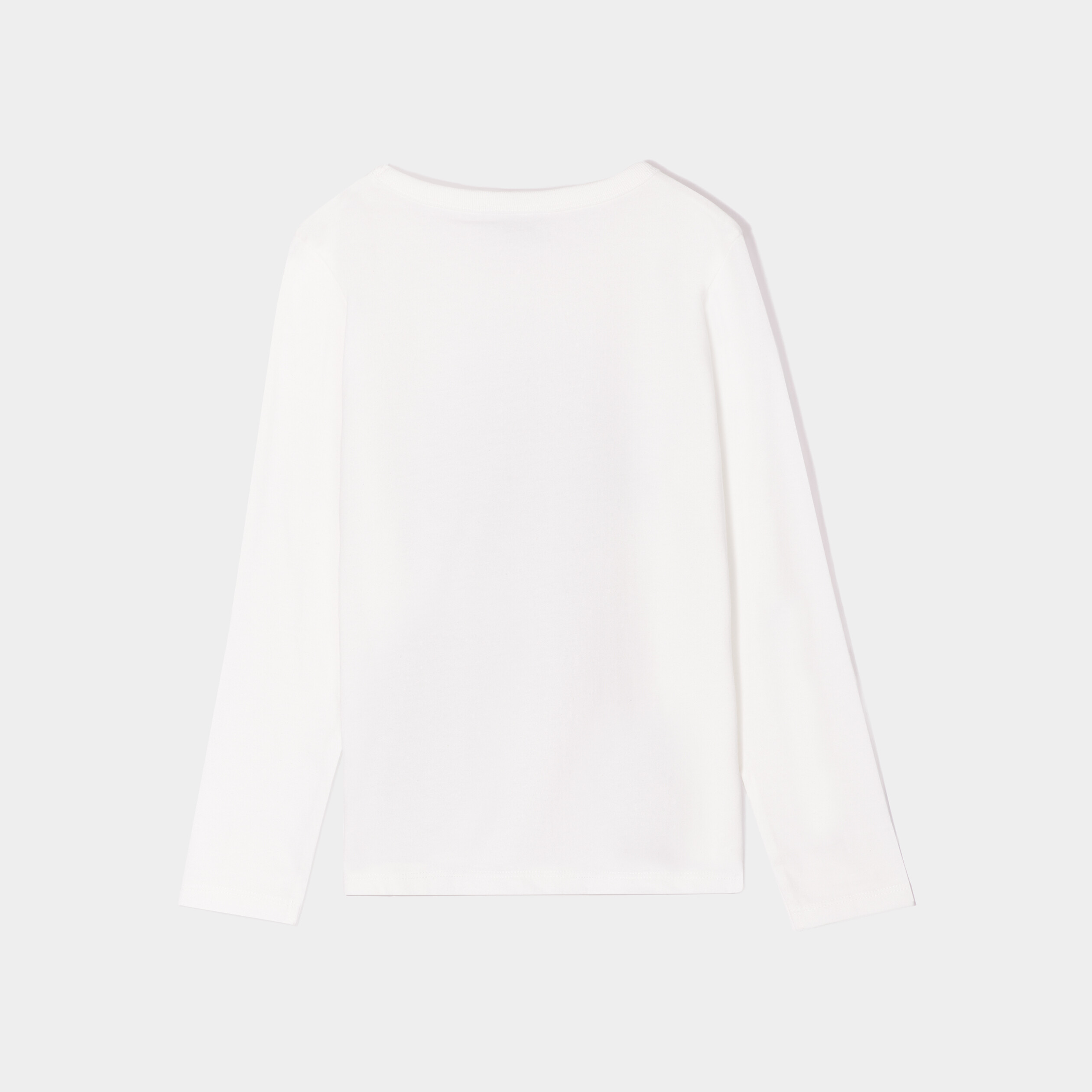 T shirt manches longues coton Wish Asha ivoire fille