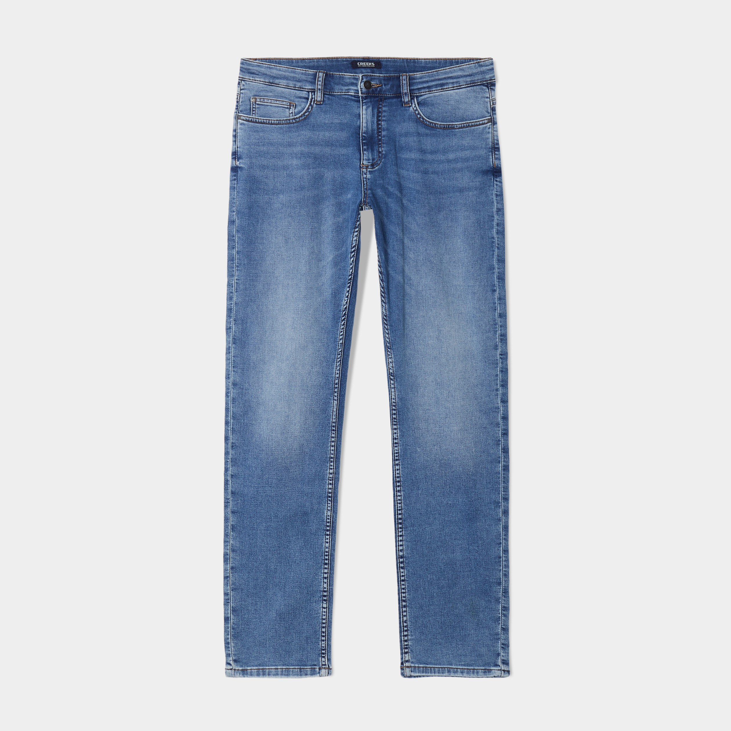 Jean stretch coupe regular denim double stone homme