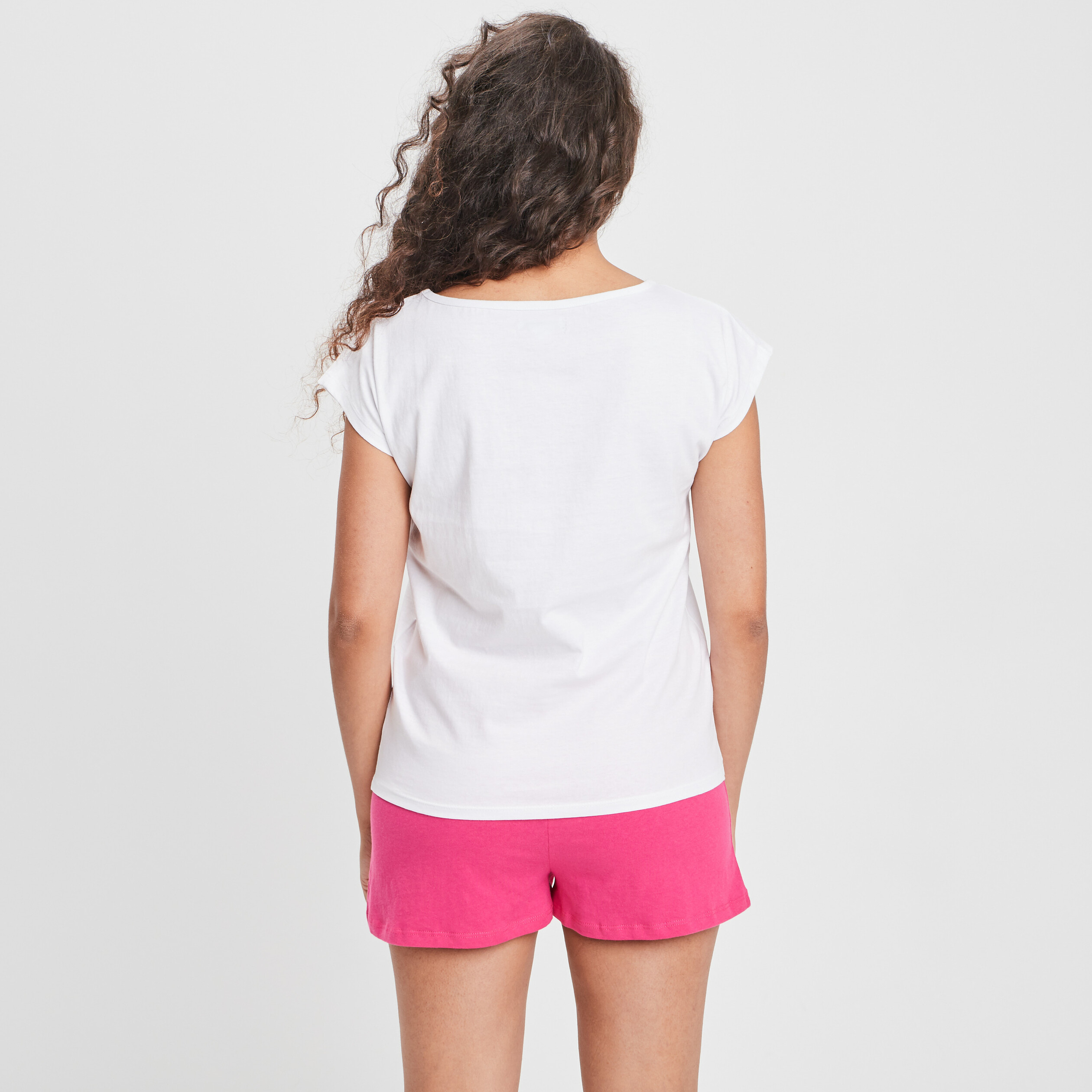 Ensemble pyjama 2 pièces ivoire femme