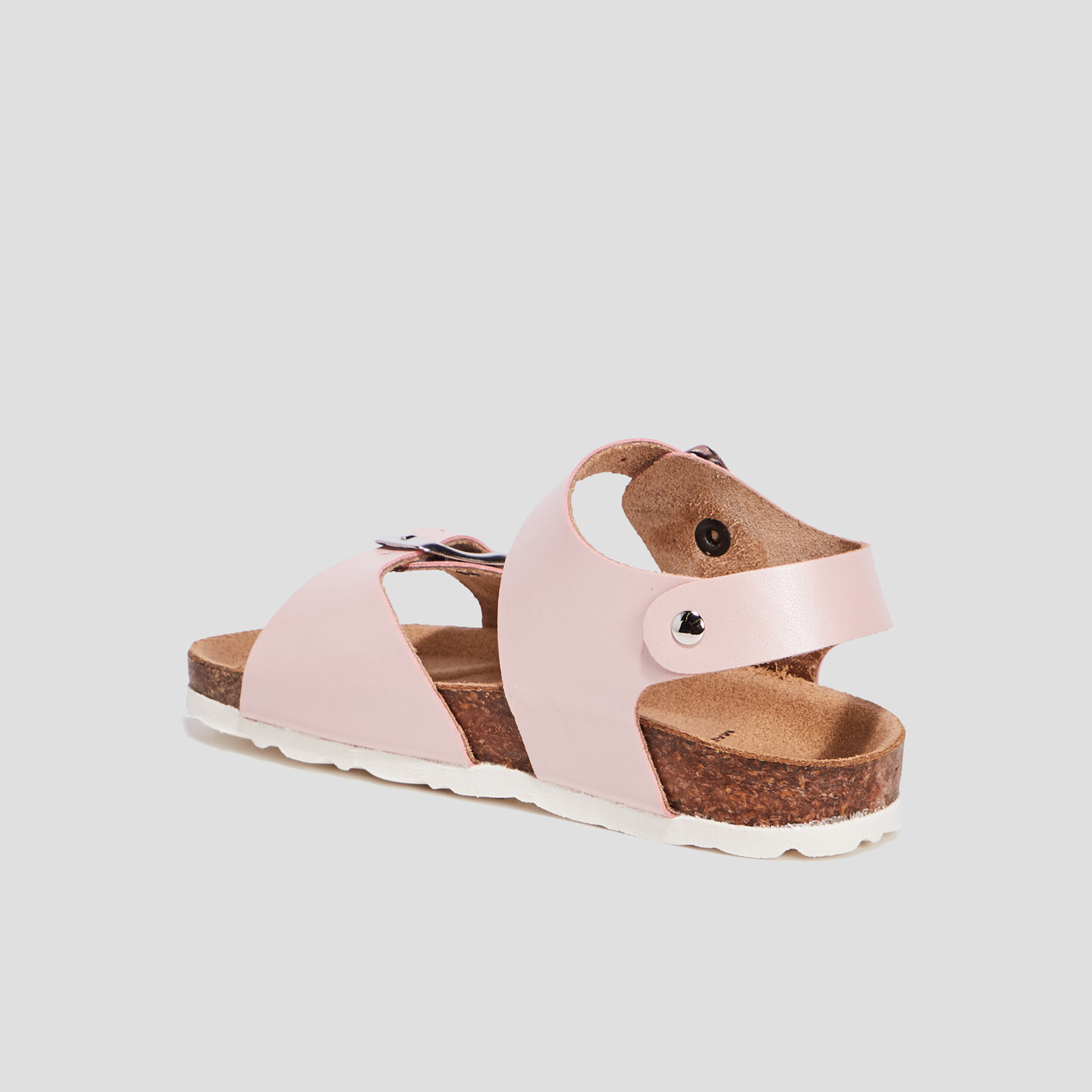 sandales en cuir rose fille Sandales en cuir rose fille