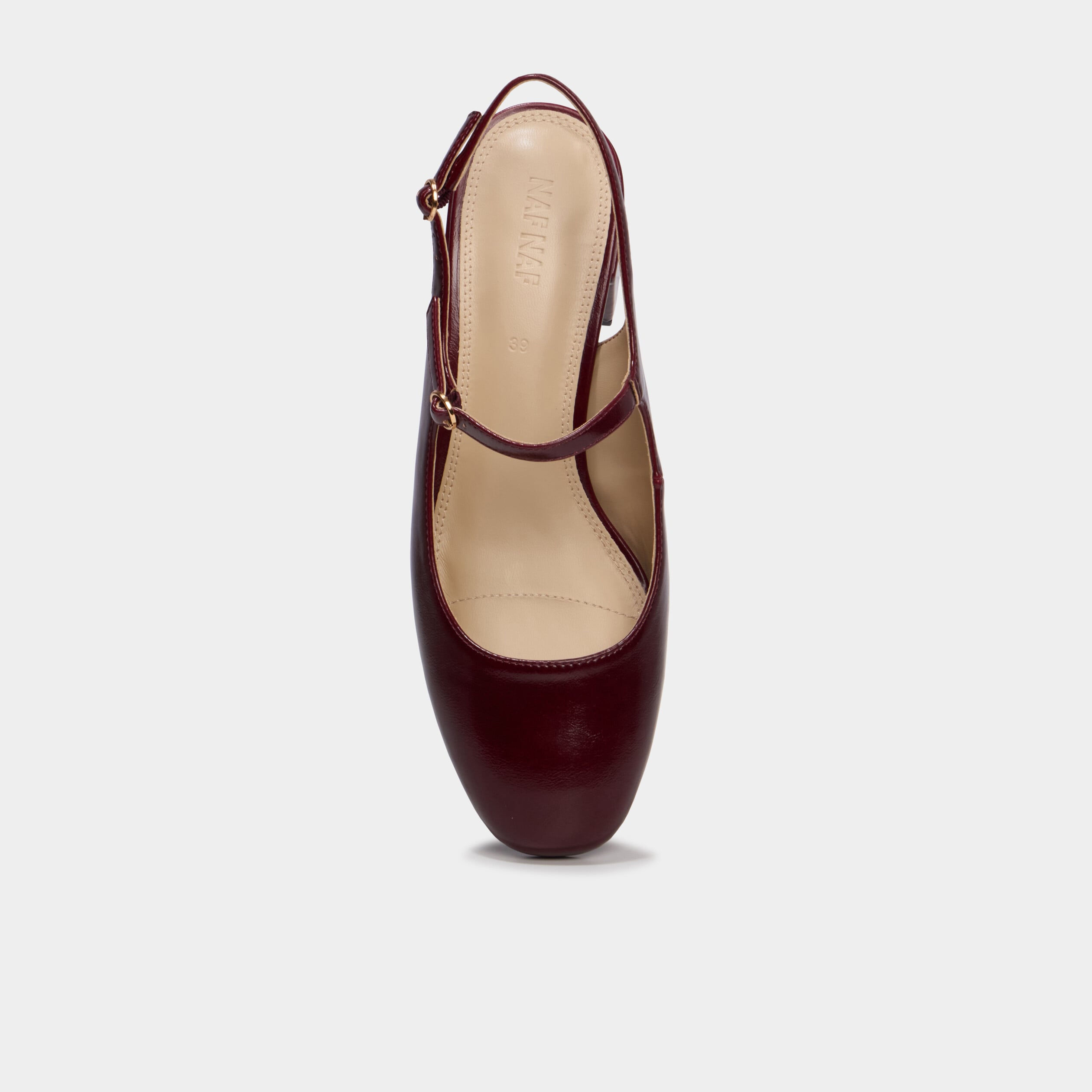 Escarpins vernis &agrave; talons rouge femme