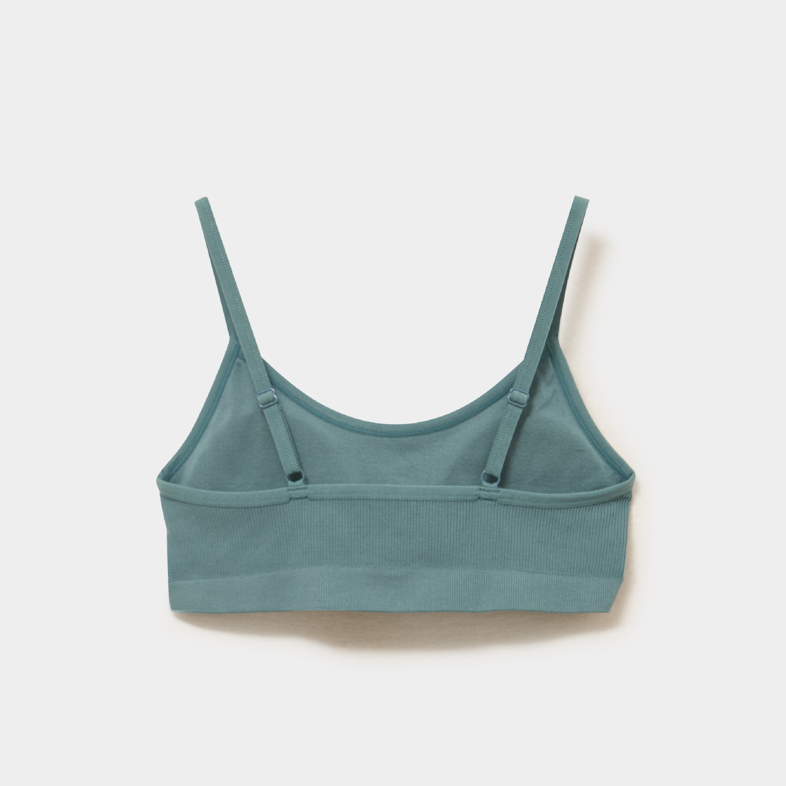 Lot 2 brassi&egrave;res padd&eacute;es sans couture vert fonc&eacute; femme