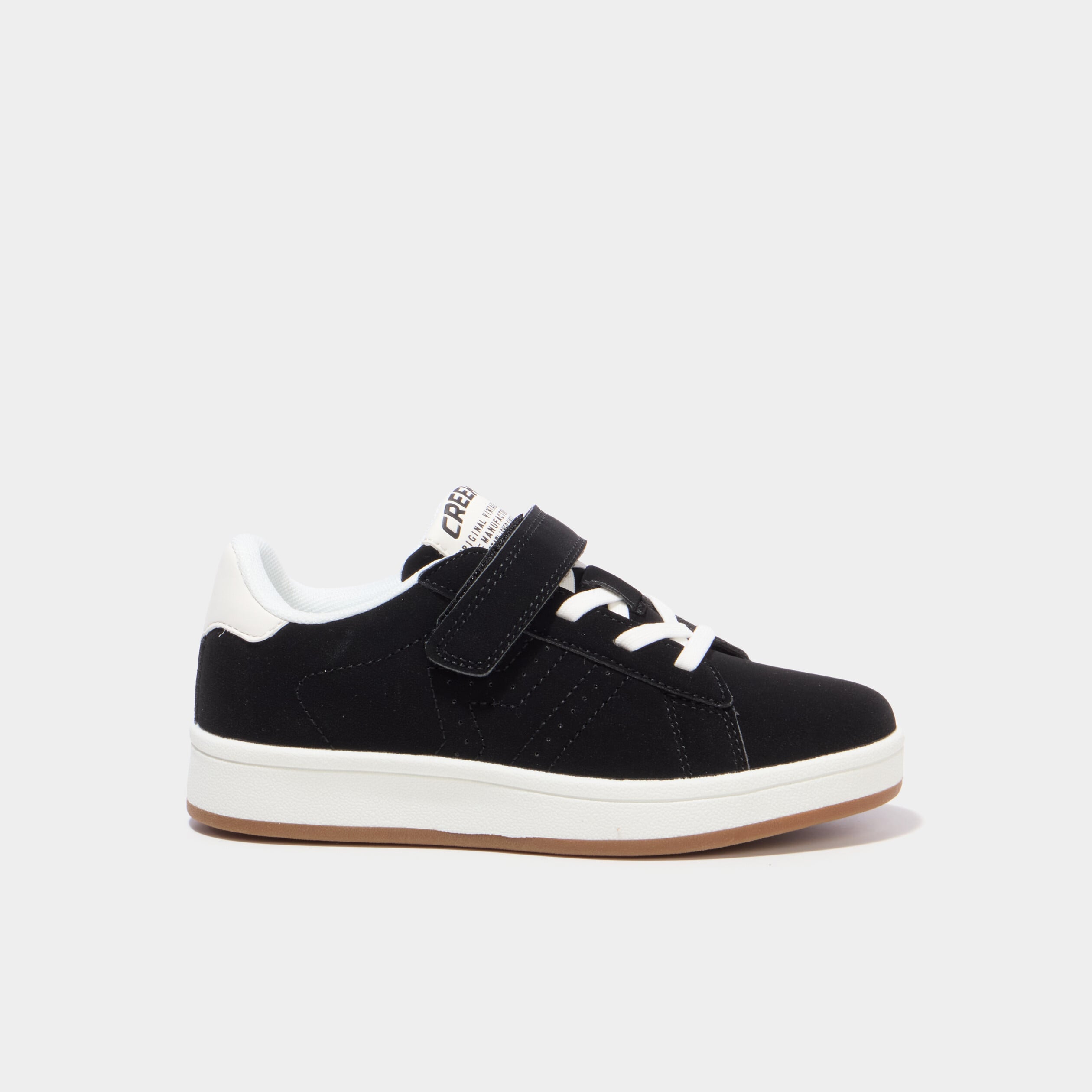 Tennis basses avec scratchs noir gar&ccedil;on