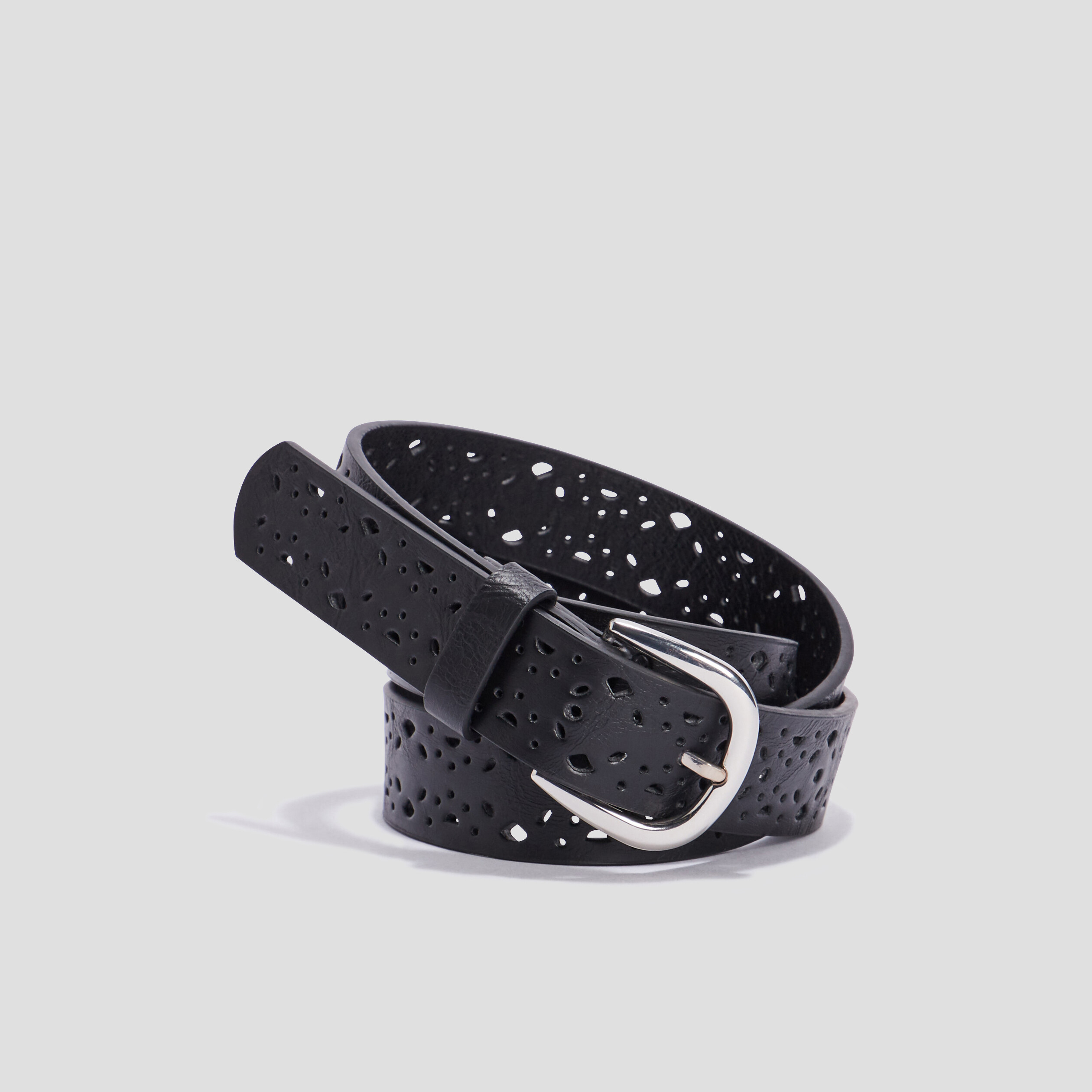 ceinture perforee noir femme Ceinture perforée noir femme