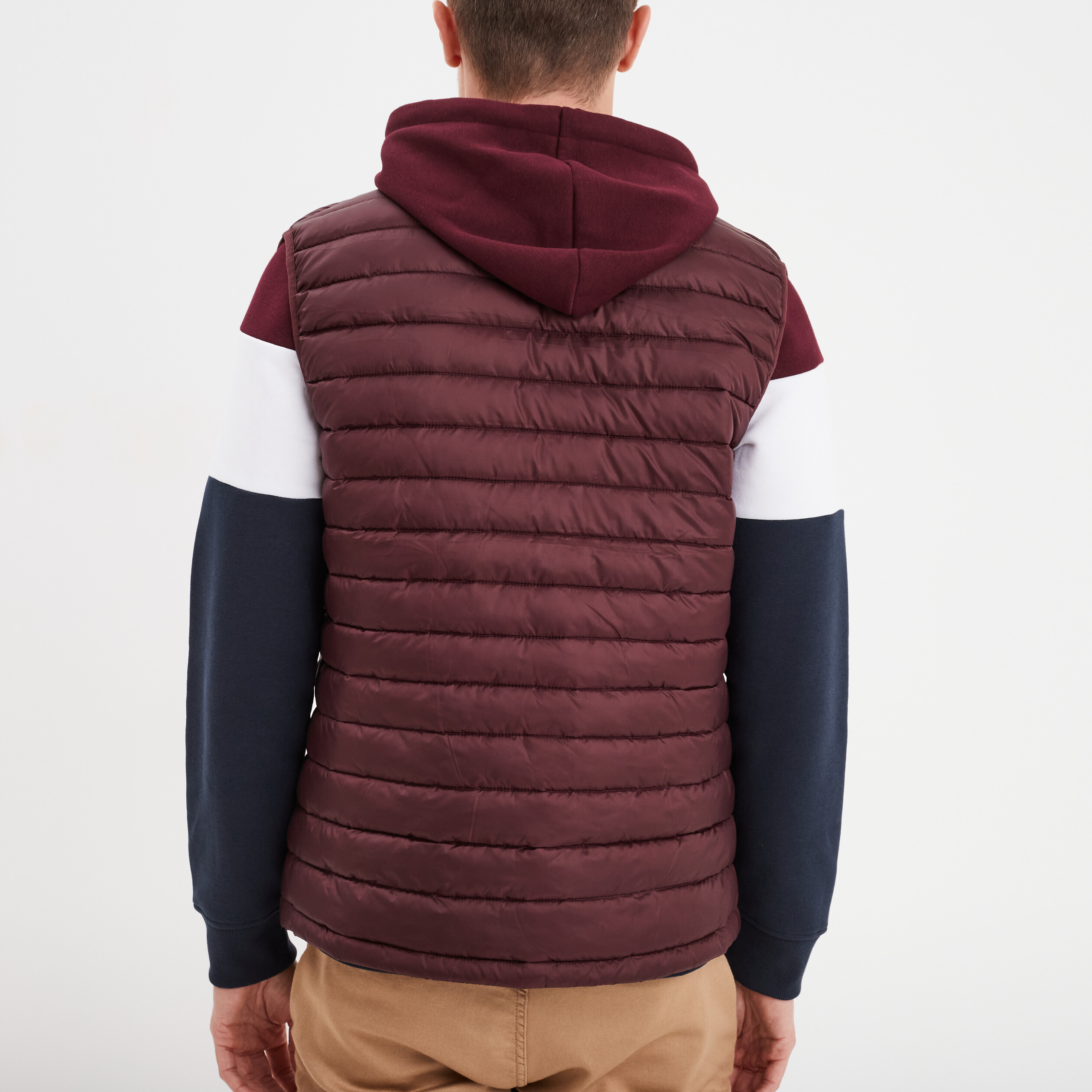 Doudoune légère déperlante sans manches prune homme La Halle