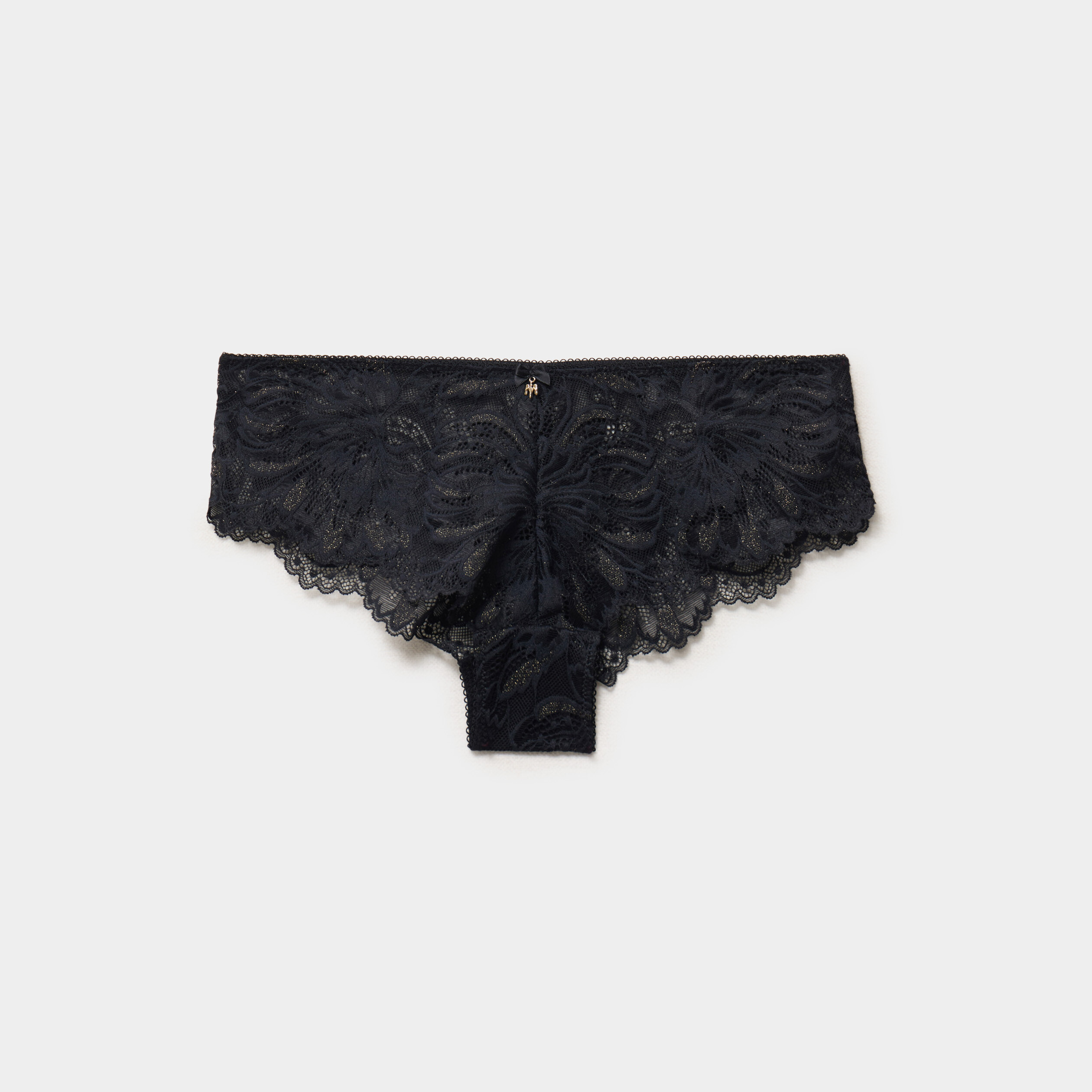 Shorty en dentelle noir femme
