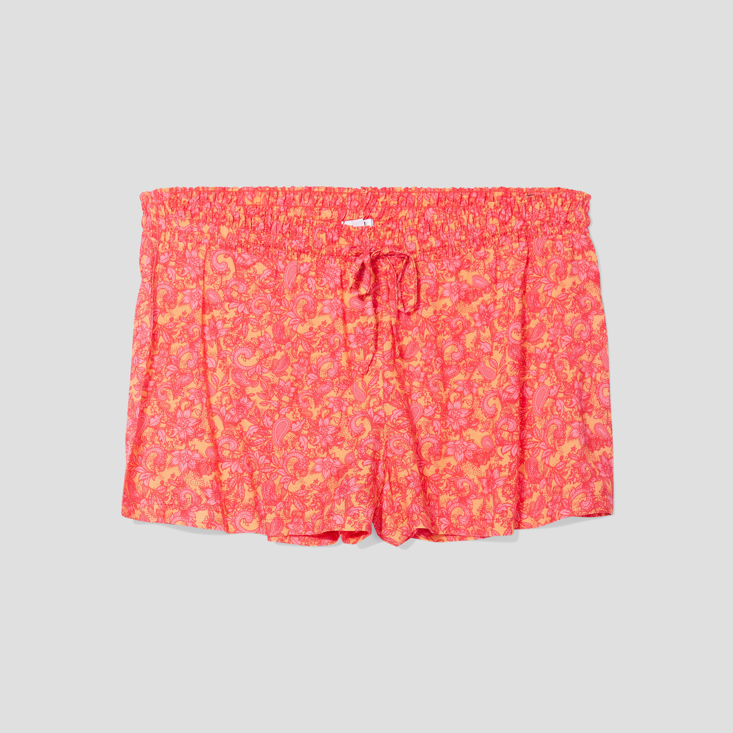 short de pyjama orange femme Short de pyjama orange femme