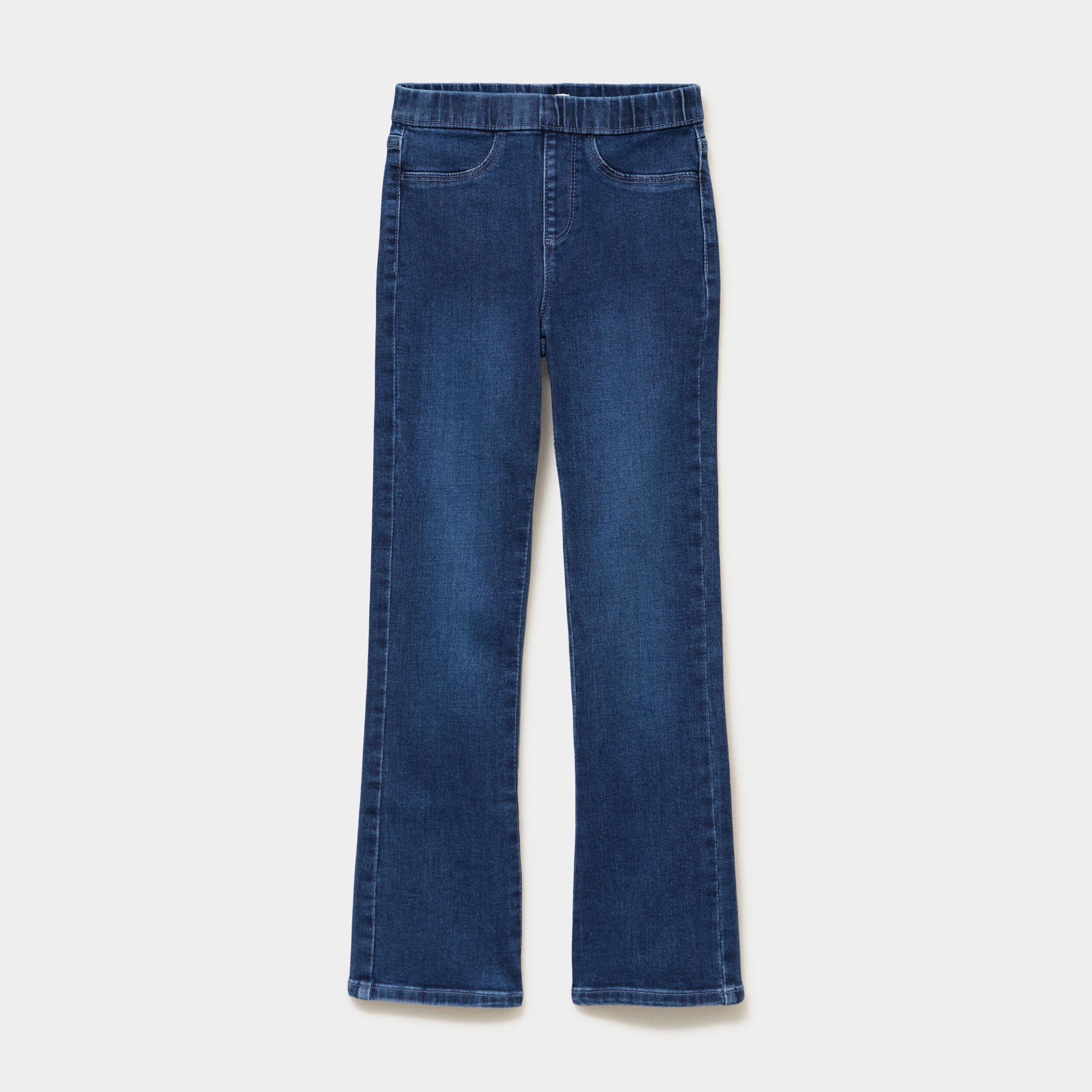 Jegging bootcut taille &eacute;lastiqu&eacute;e denim stone fille