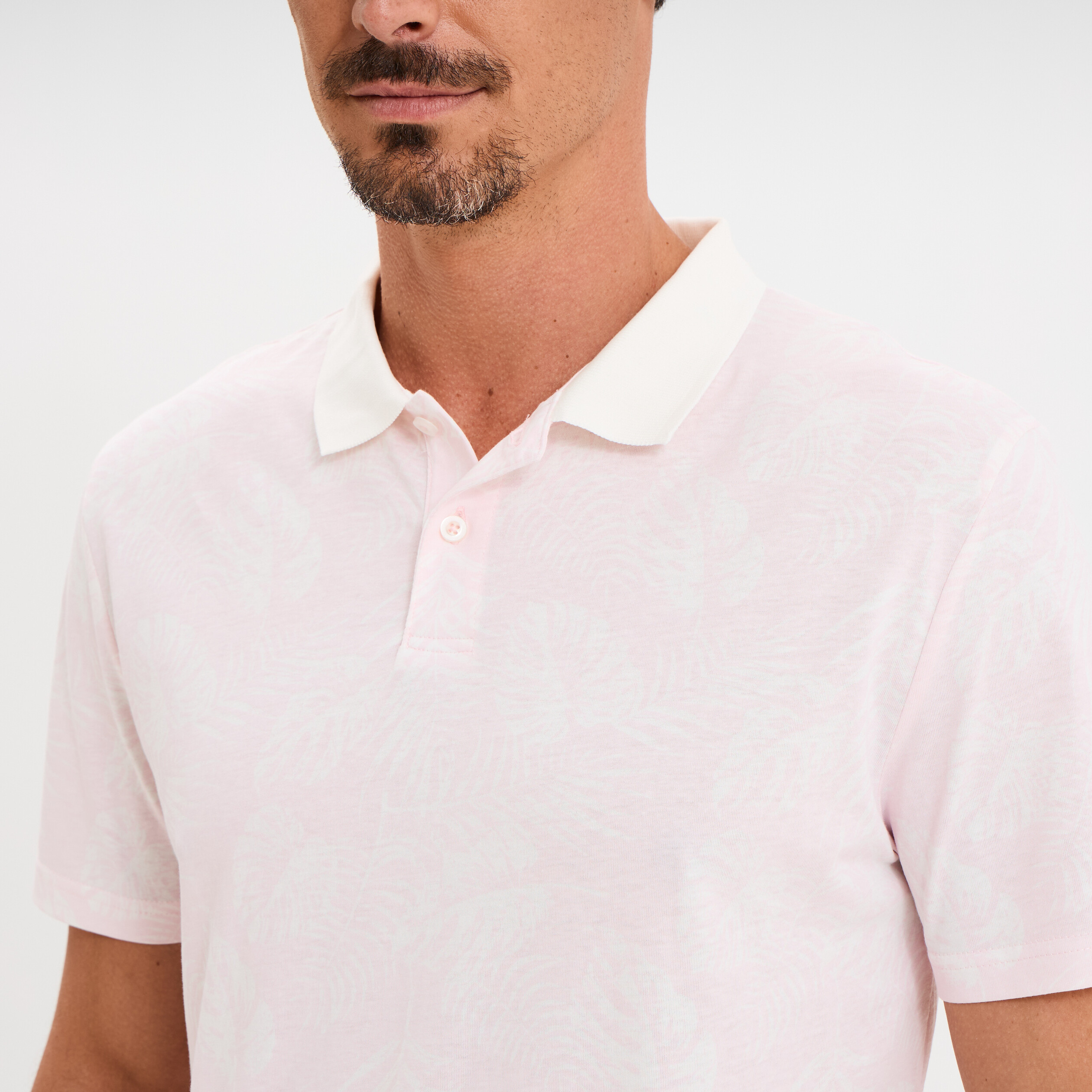 polo manches courtes coton rose homme Polo manches courtes coton rose homme