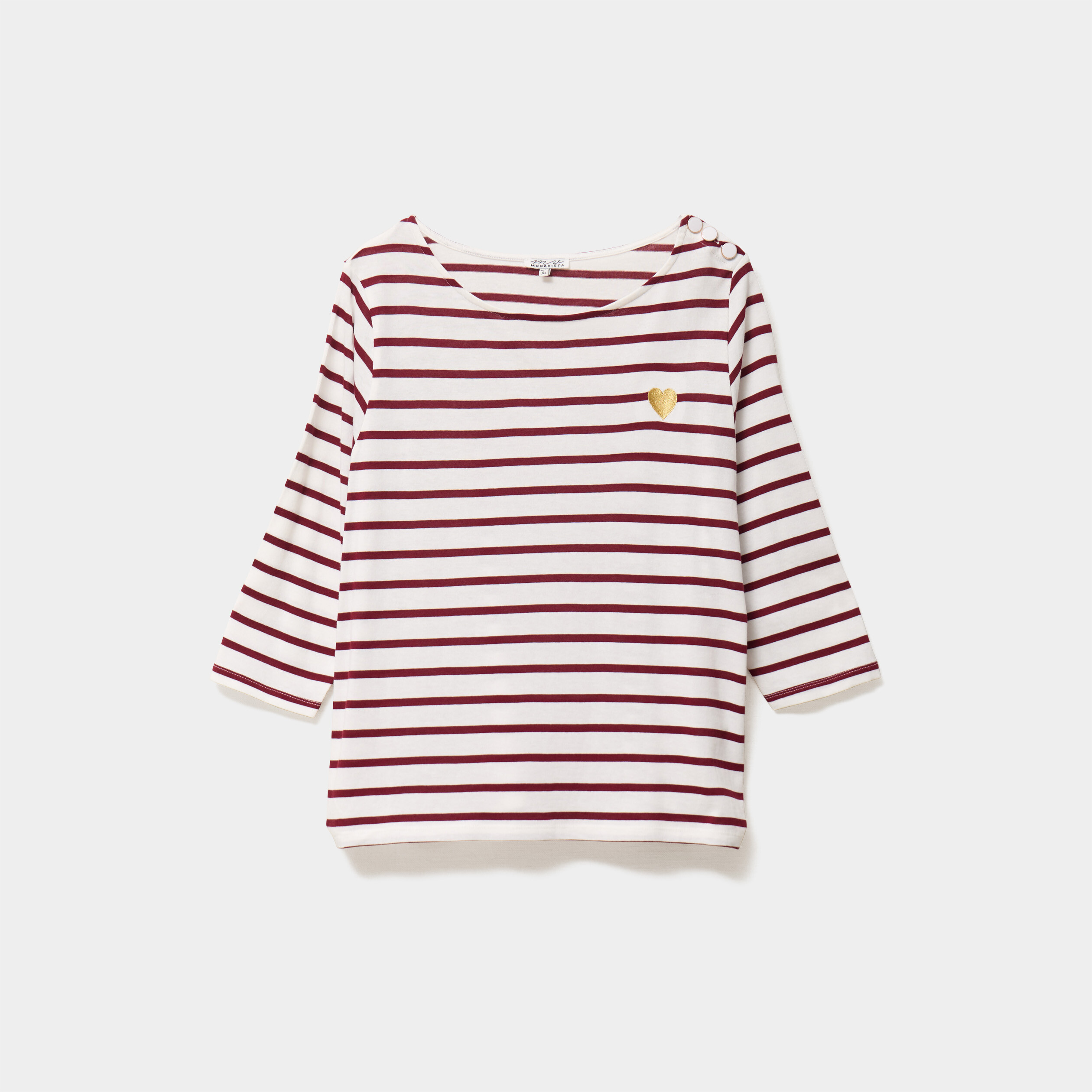 t shirt col rond manches 34 coton ecru femmegt T-shirt col rond manches 3/4 coton ecru femme grande taille