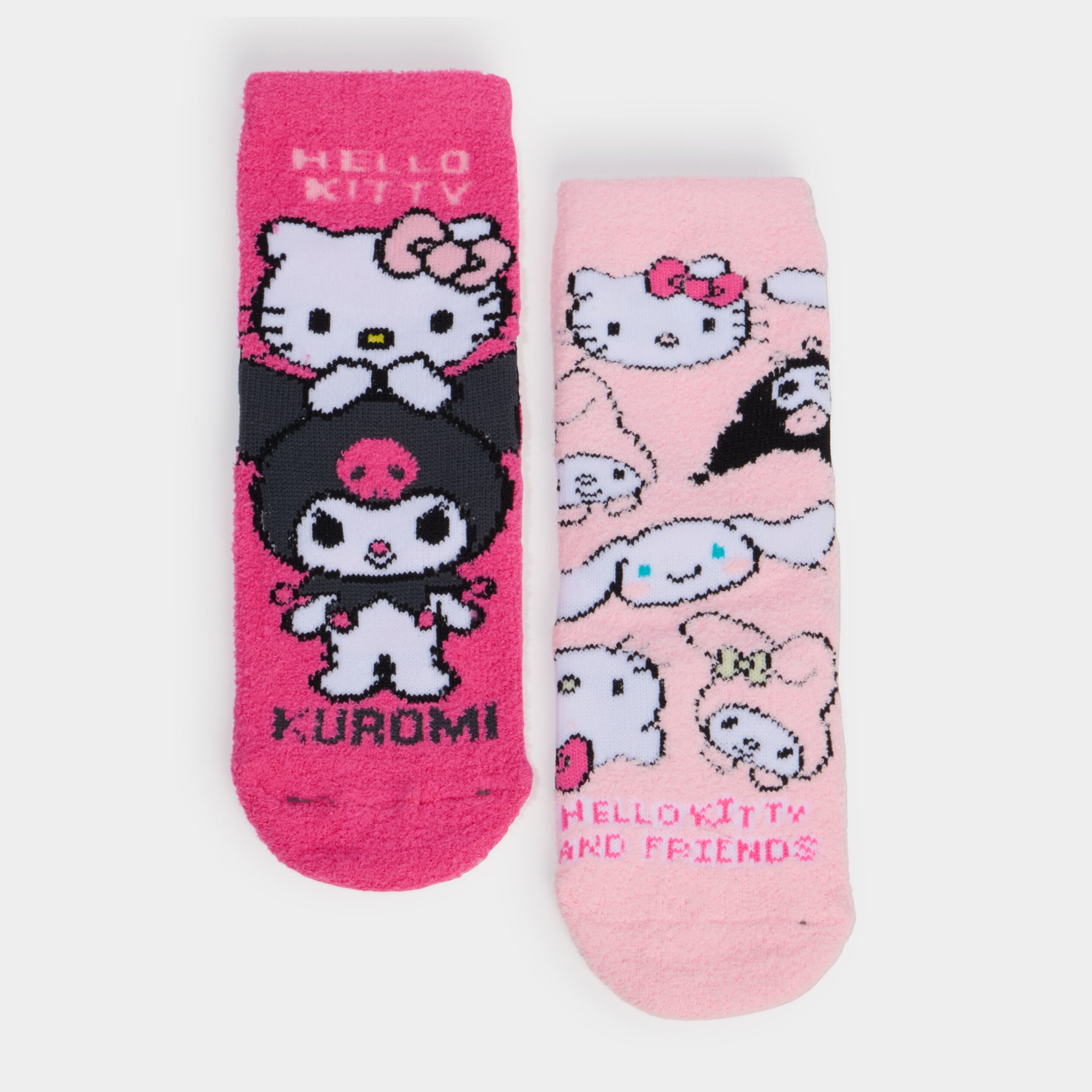 Lot 2 paires chaussettes Hello Kitty rose fille