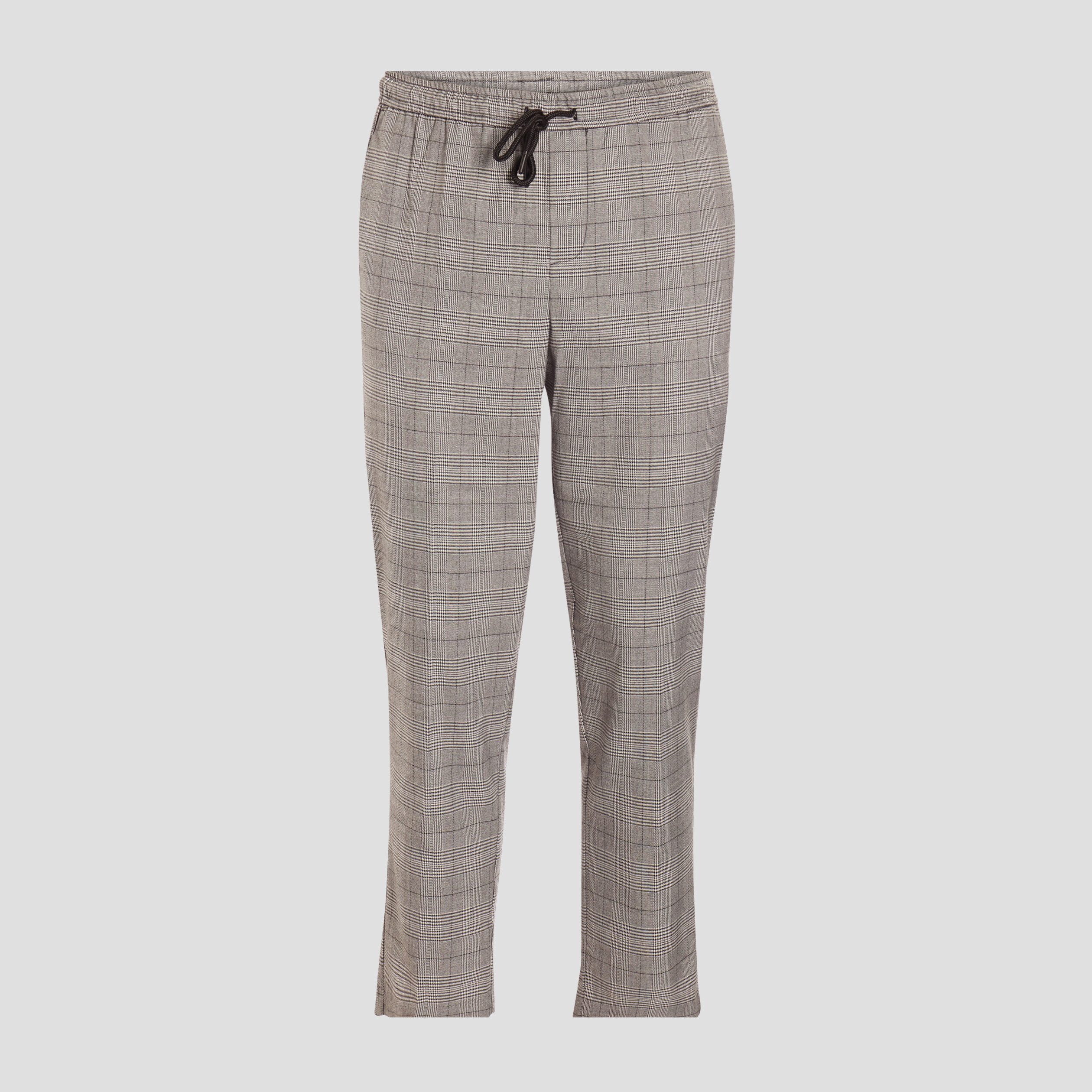 Pantalon droit à coulisse gris clair homme