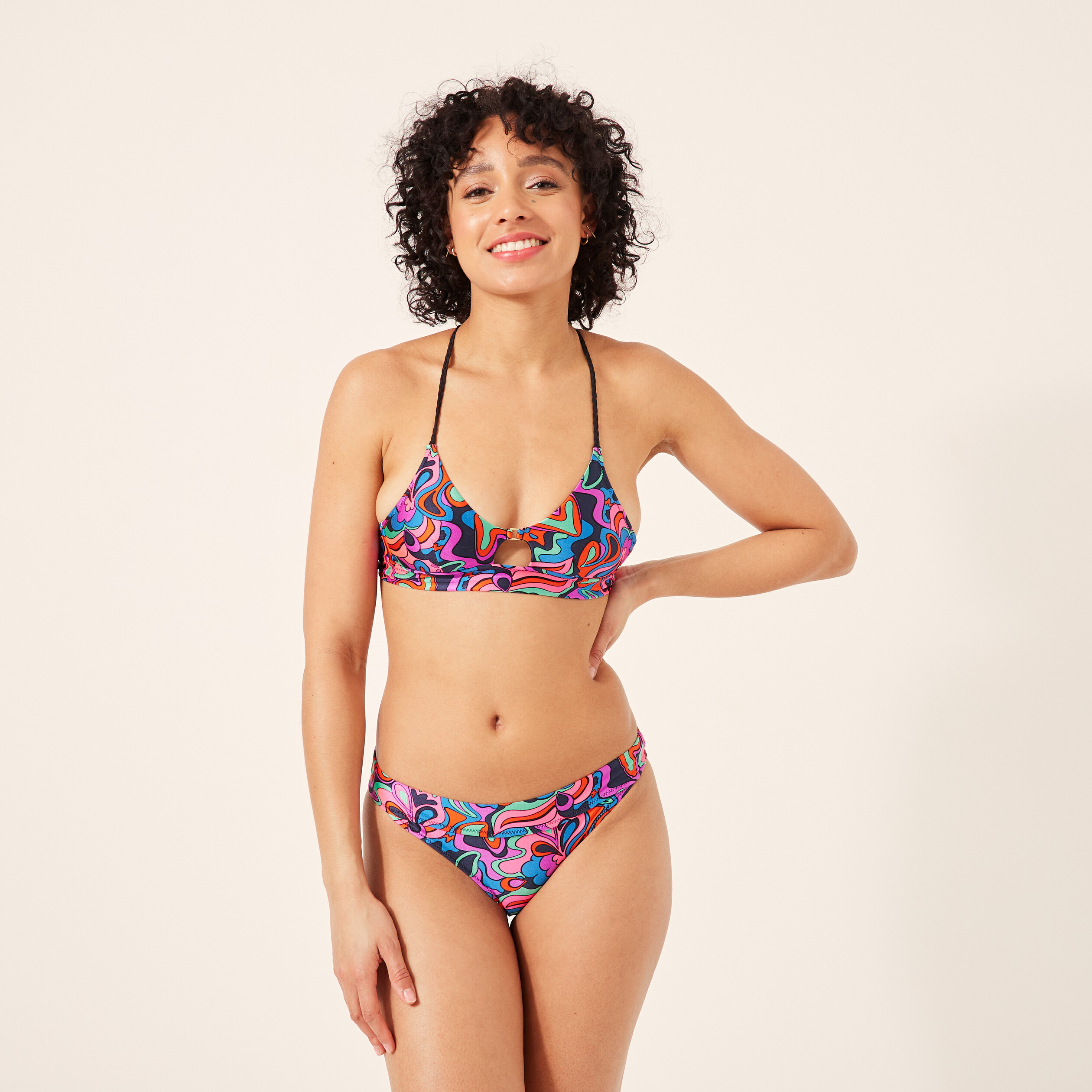 Bas de maillot de bain rose fushia femme