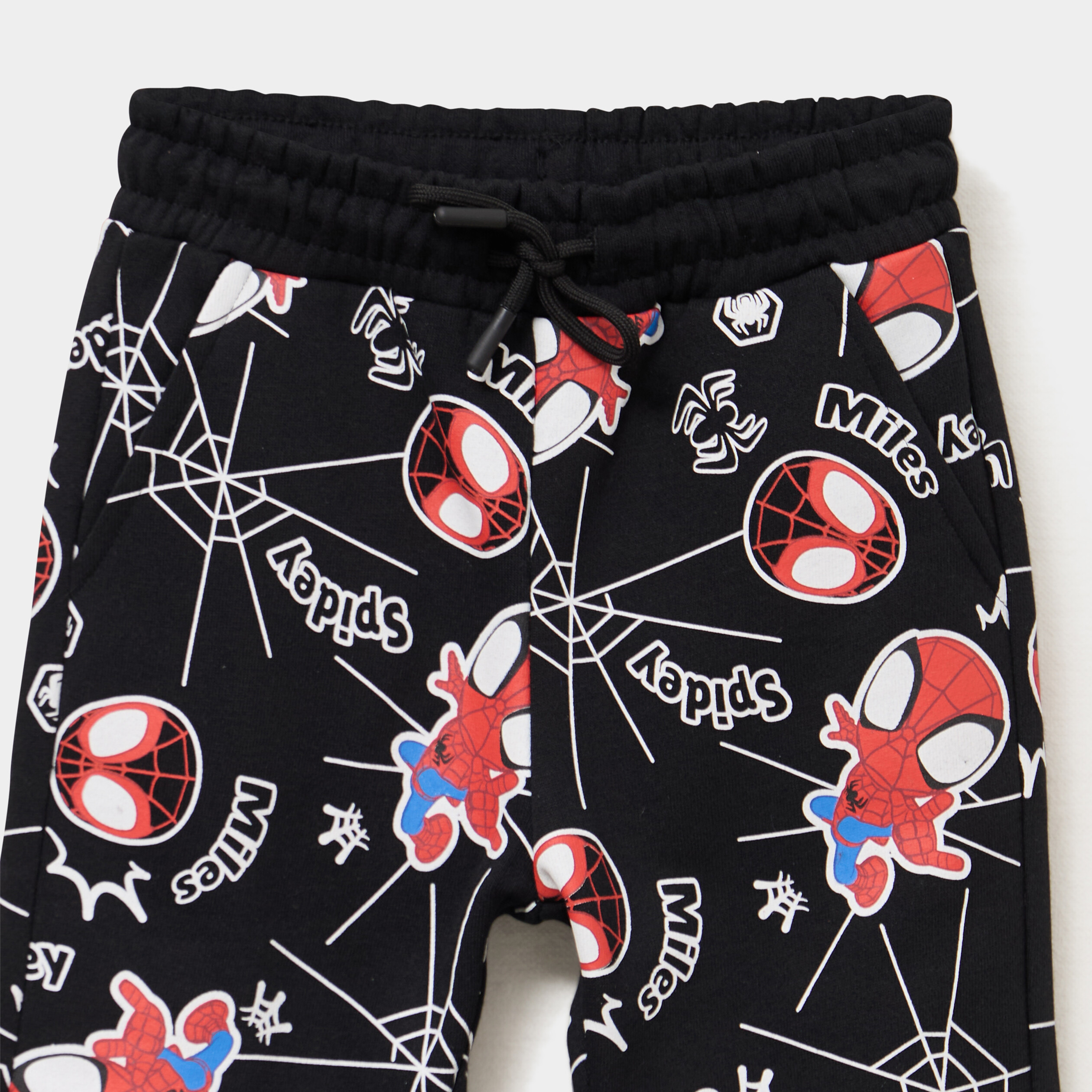 pantalon de jogging droit spider man noir garcon Pantalon de jogging droit Spider-Man noir garçon