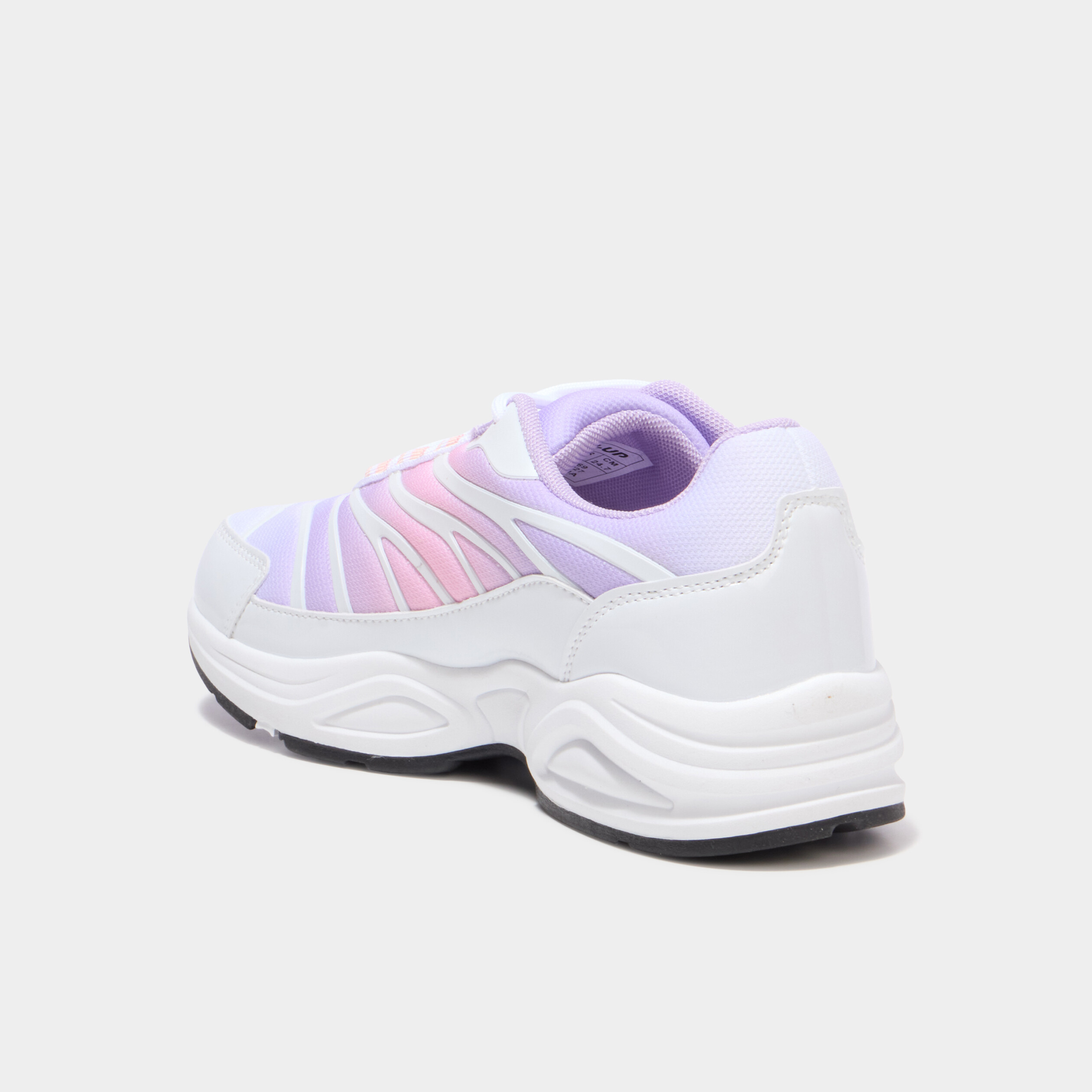 Baskets running &agrave; lacets rose fille