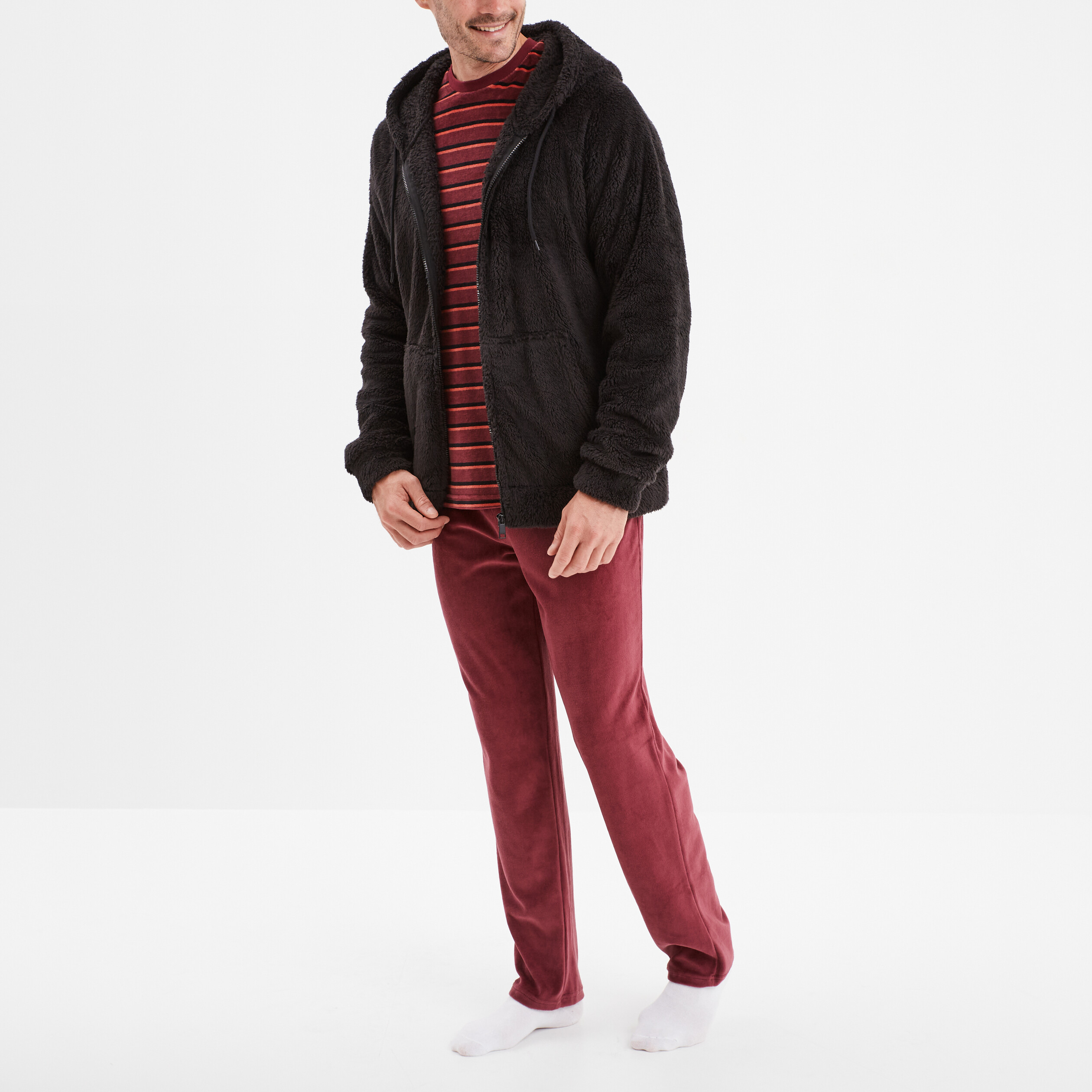 Veste pyjama homme polaire outlet