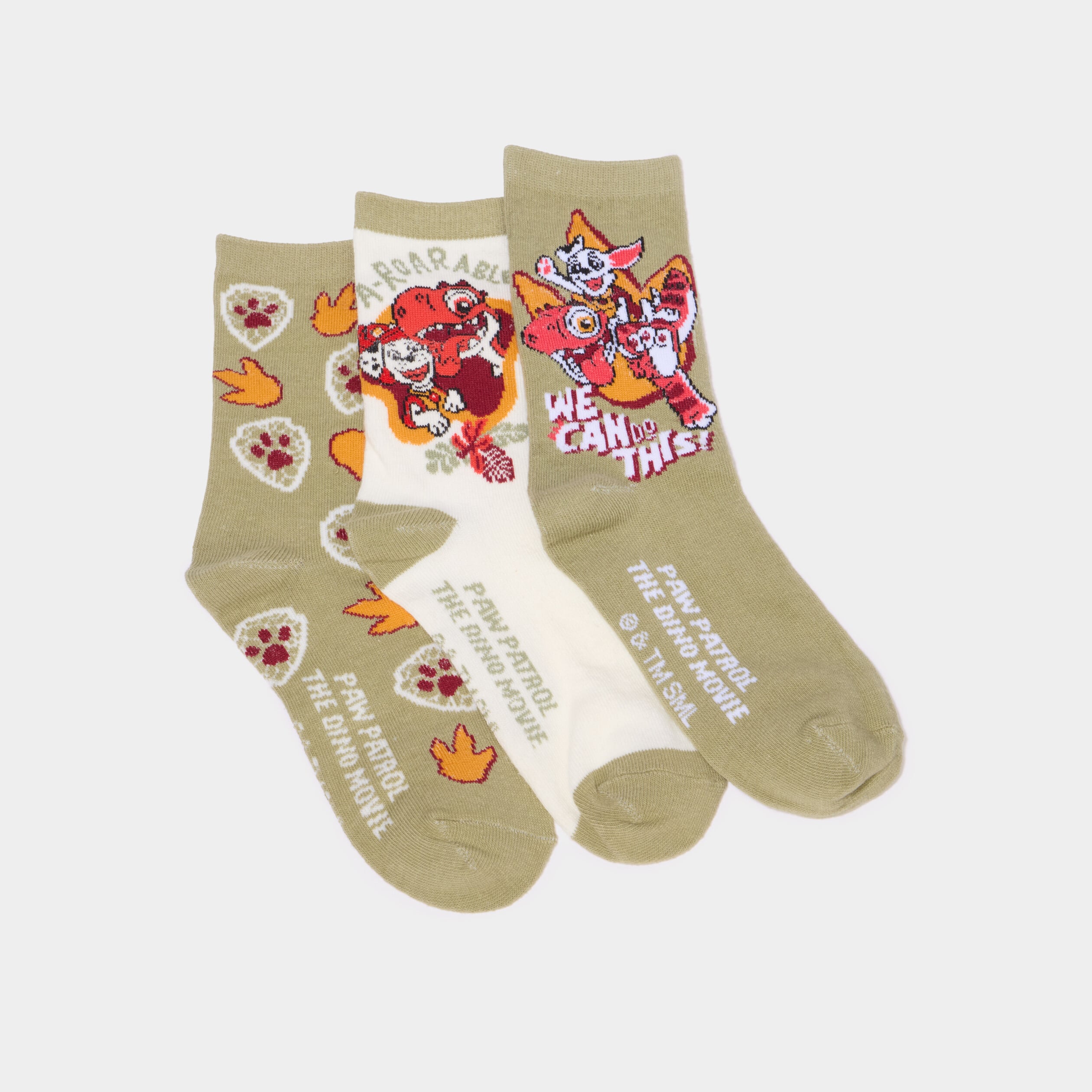 Lot 3 paires chaussettes Pat Patrouille sable gar&ccedil;on