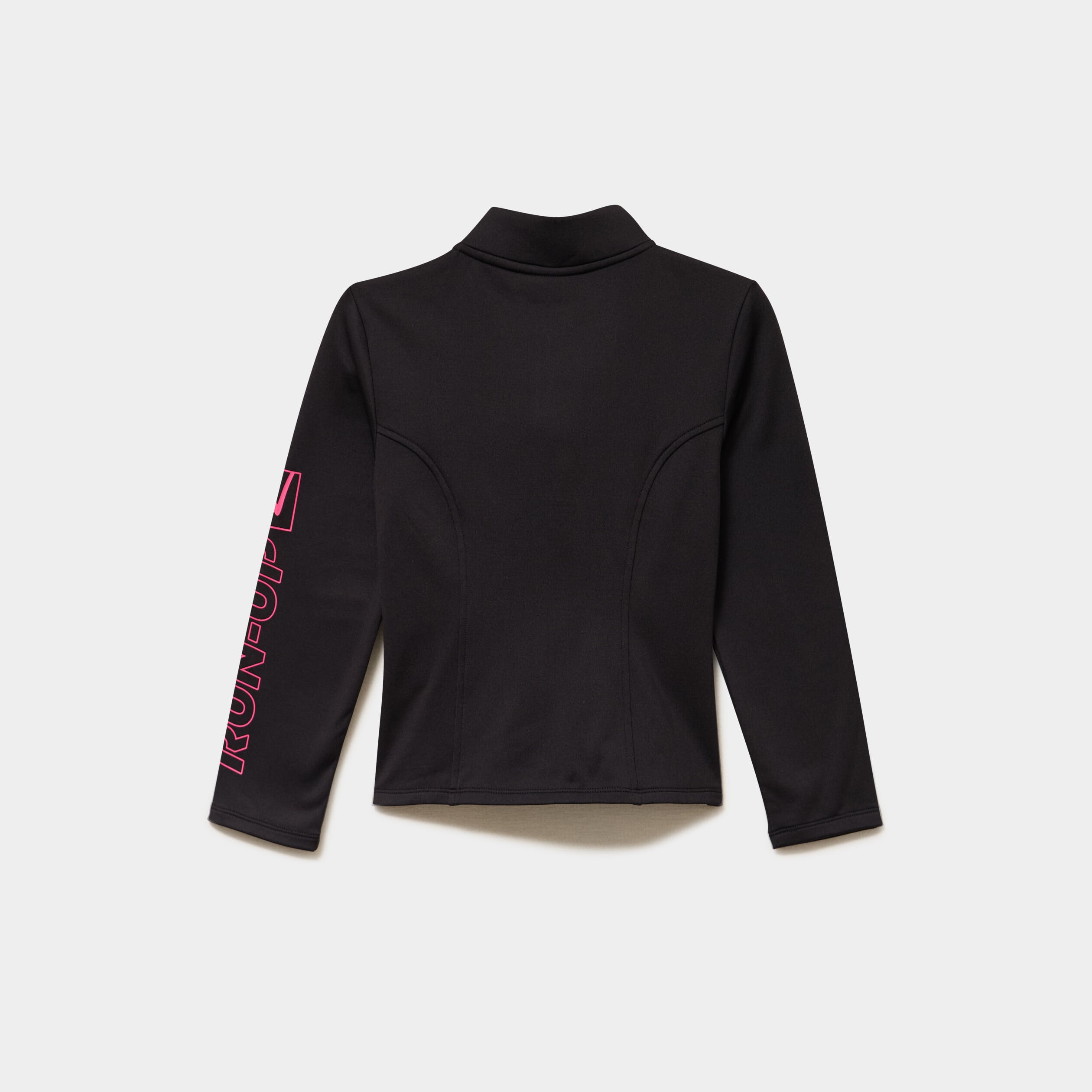 Gilet zipp&eacute; col montant noir fille
