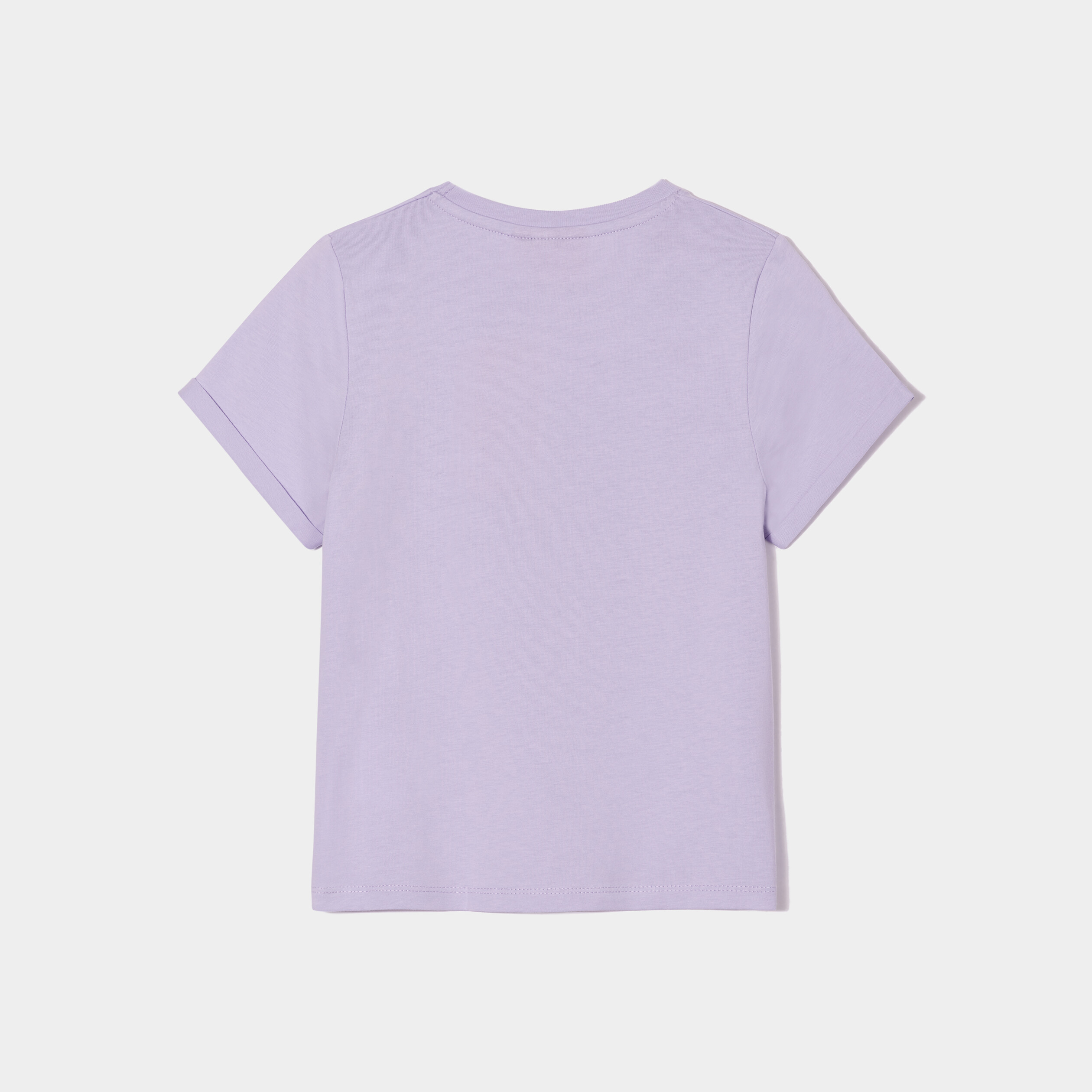 T-shirt manches courtes coton Barbie parme fille