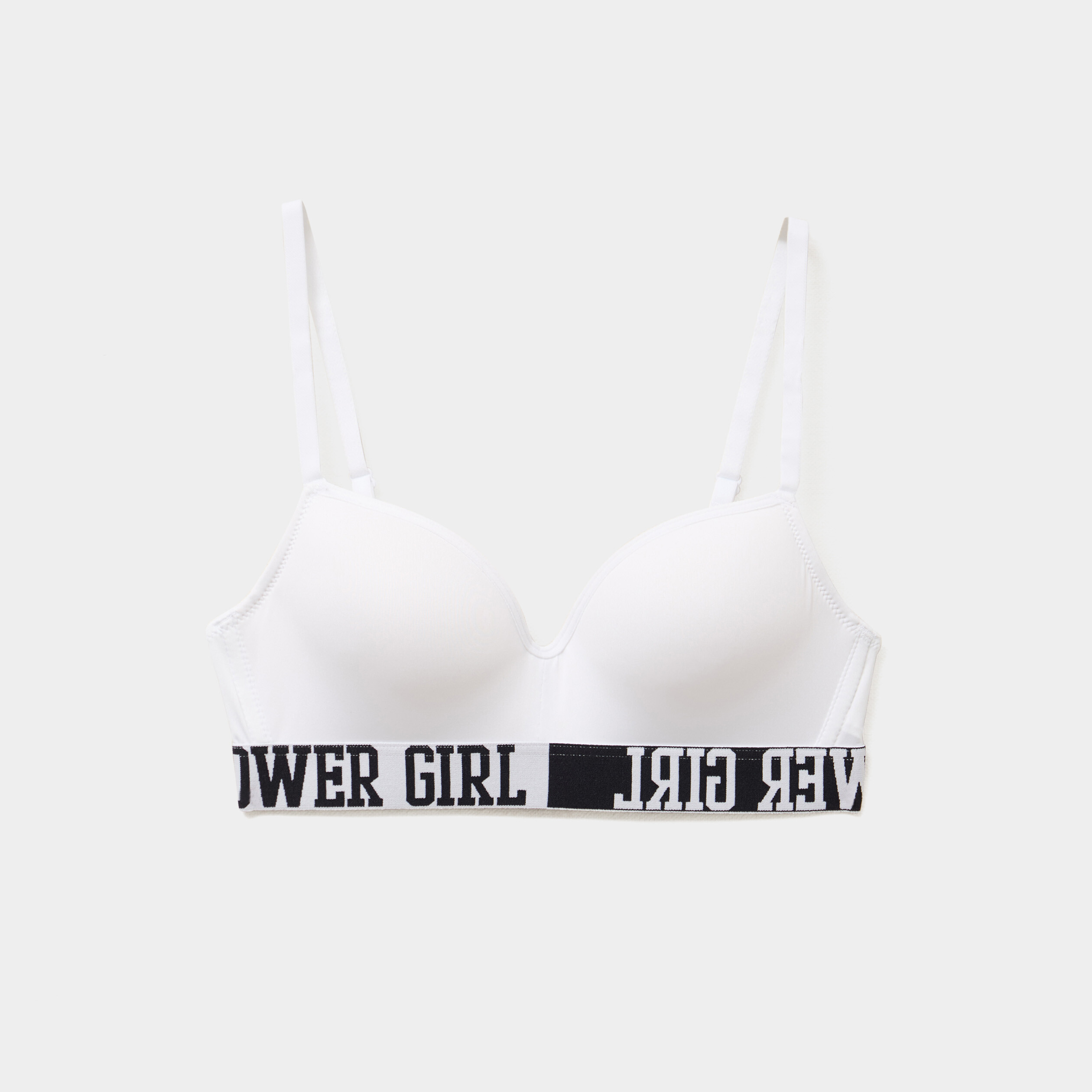 Soutien-gorge triangle microfibre blanc femme La Halle