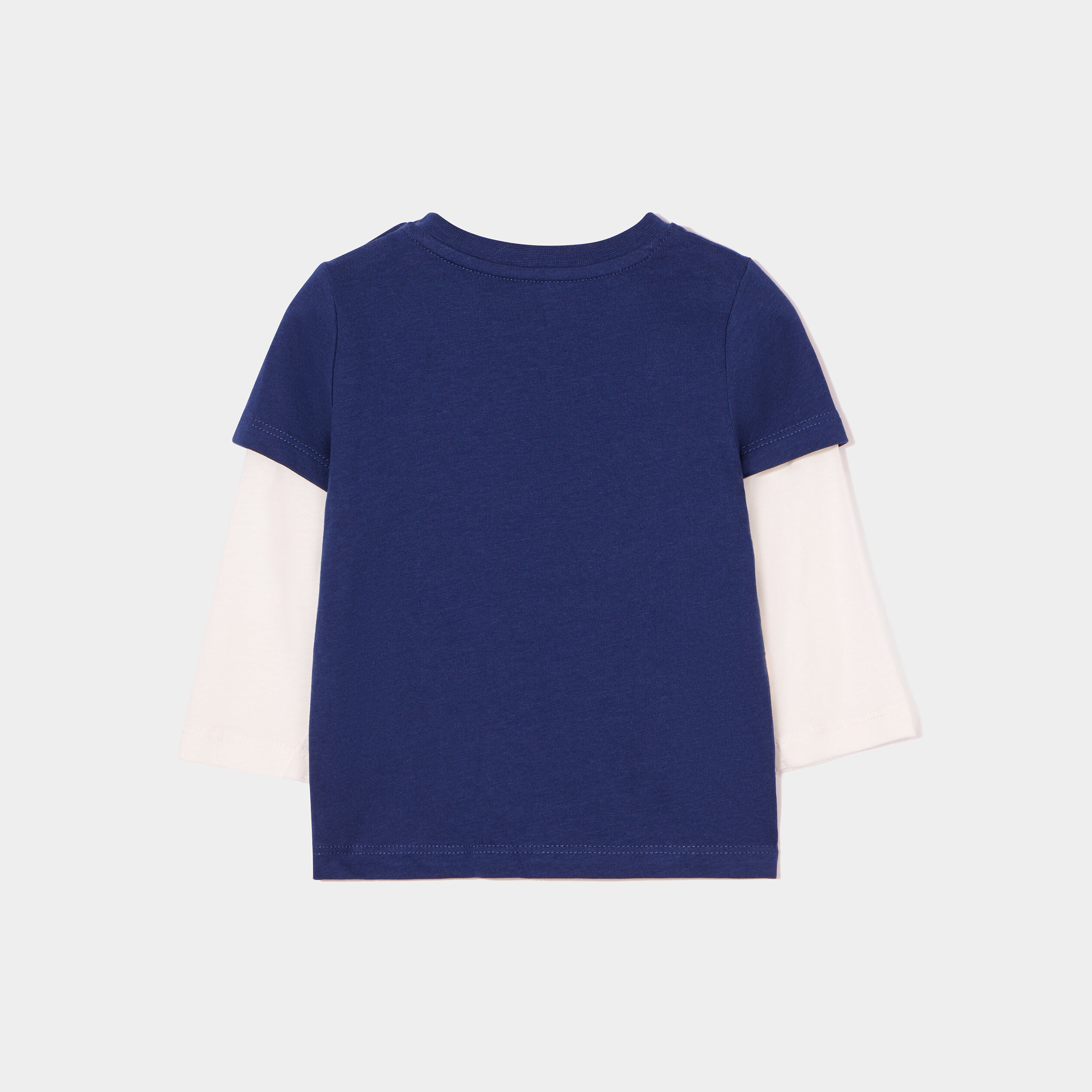 t shirt boutonne manches longues creeks bleu marine bebeg T-shirt boutonné manches longues Creeks bleu marine bébé garçon