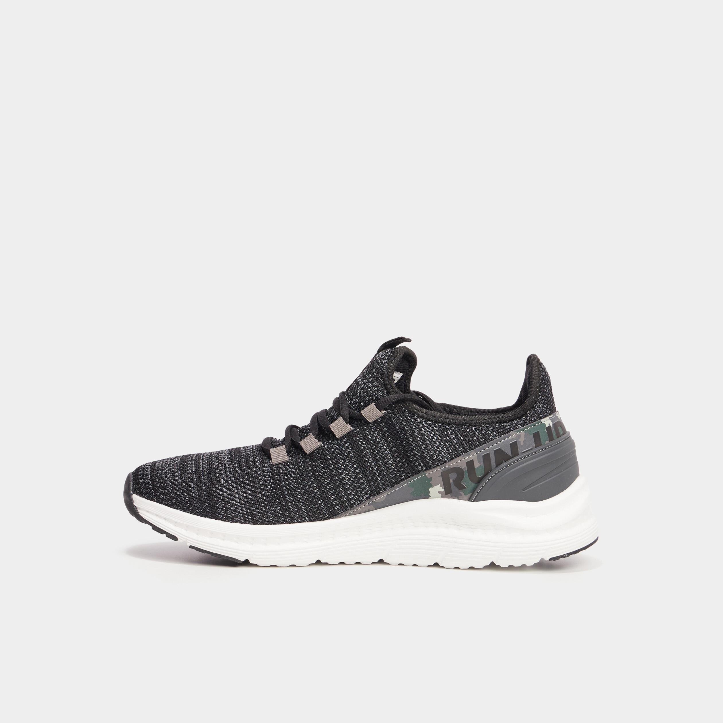 baskets running lacets elastiques noir homme Baskets running lacets élastiqués noir homme
