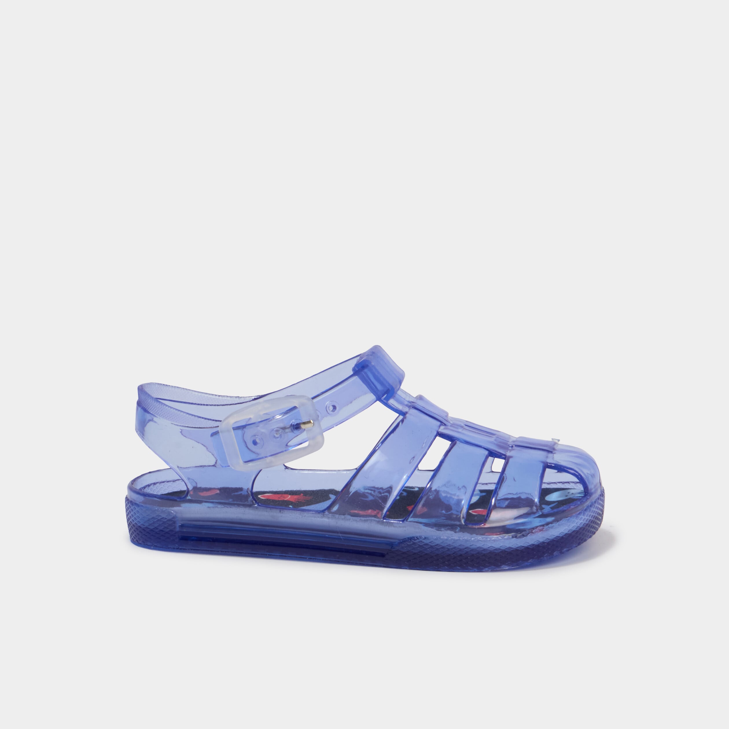 Sandales de plage bride d'attache bleu b&eacute;b&eacute; gar&ccedil;on