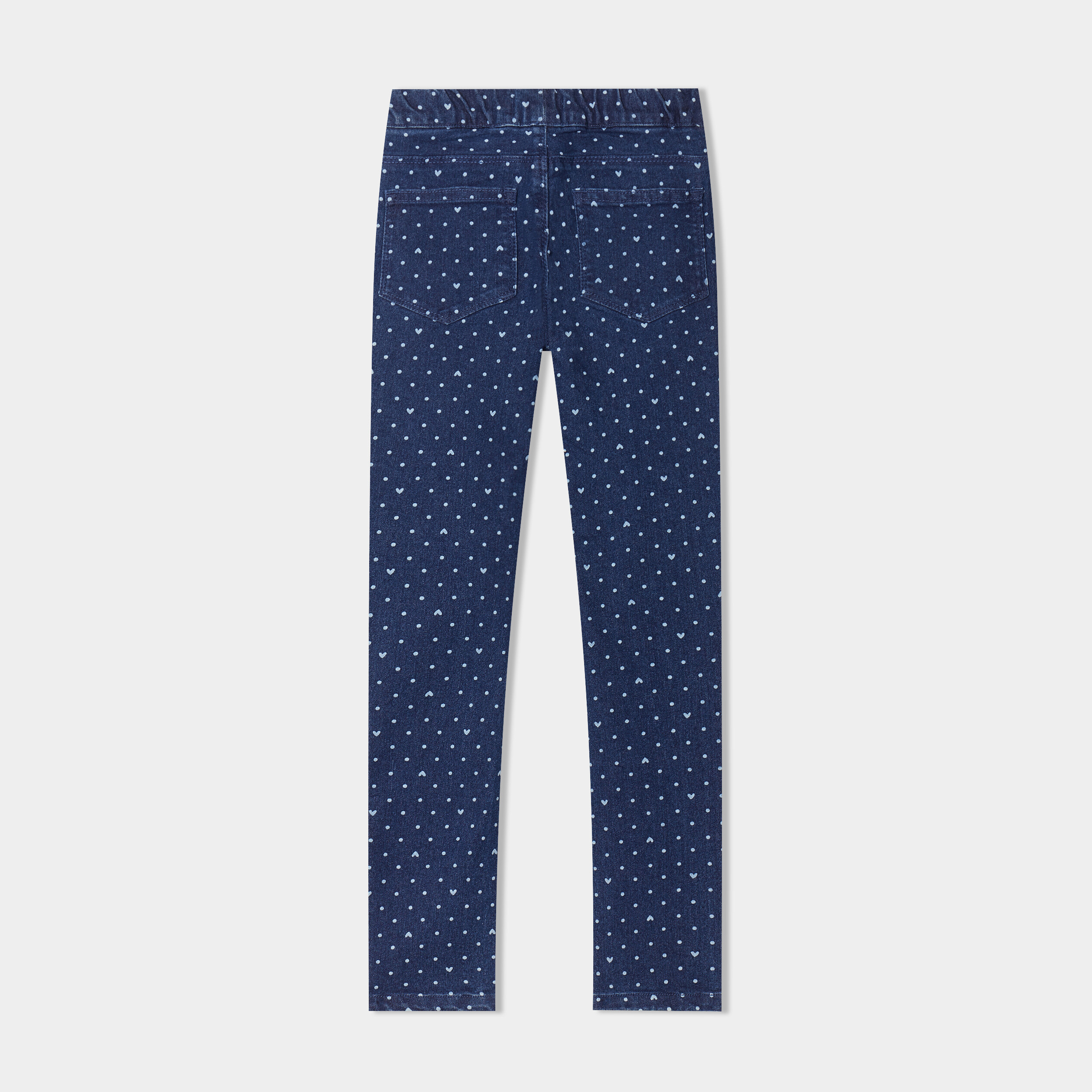 jegging elastique 2 poches denim brut fille Jegging élastiqué 2 poches denim brut fille