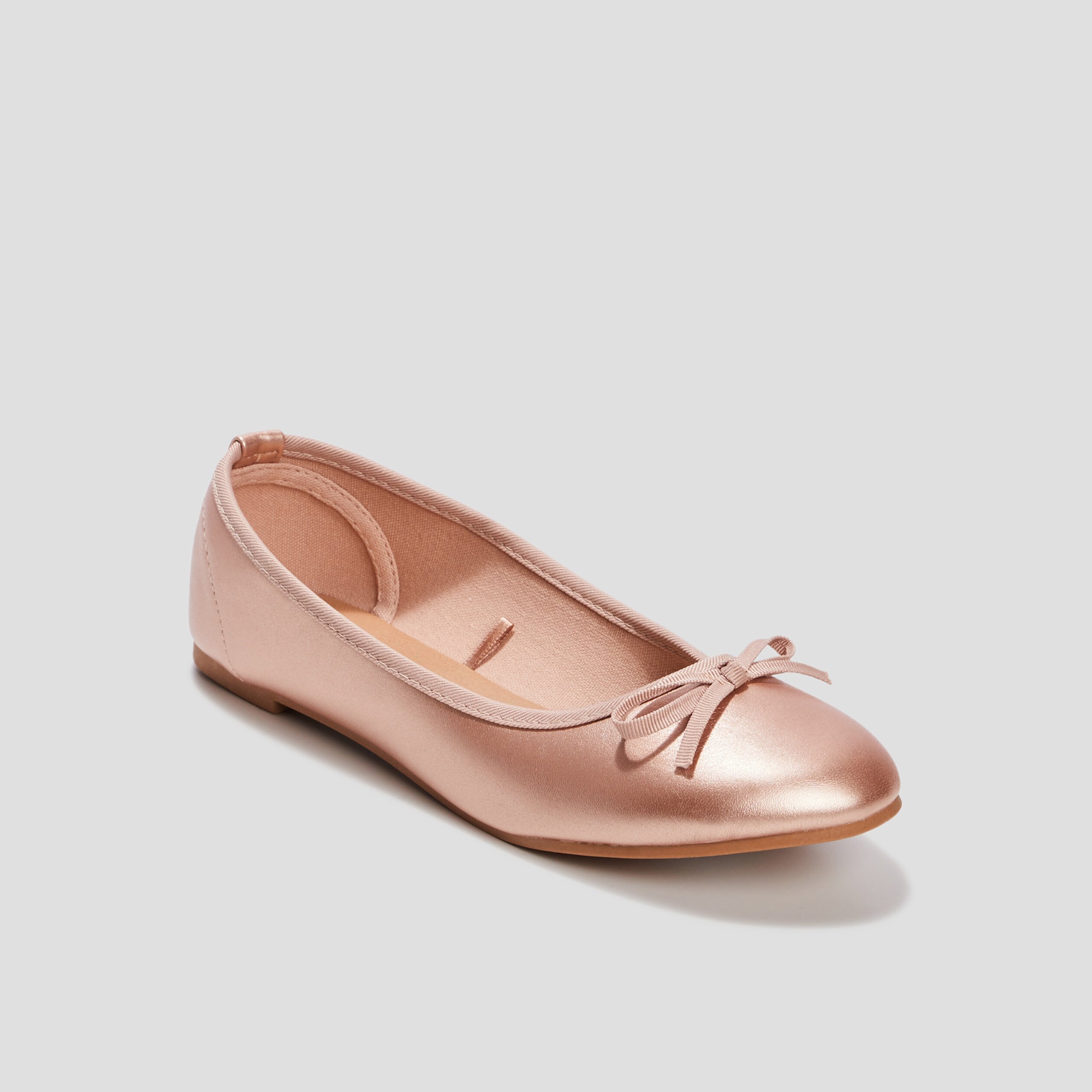 Ballerines avec noeuds sable fille