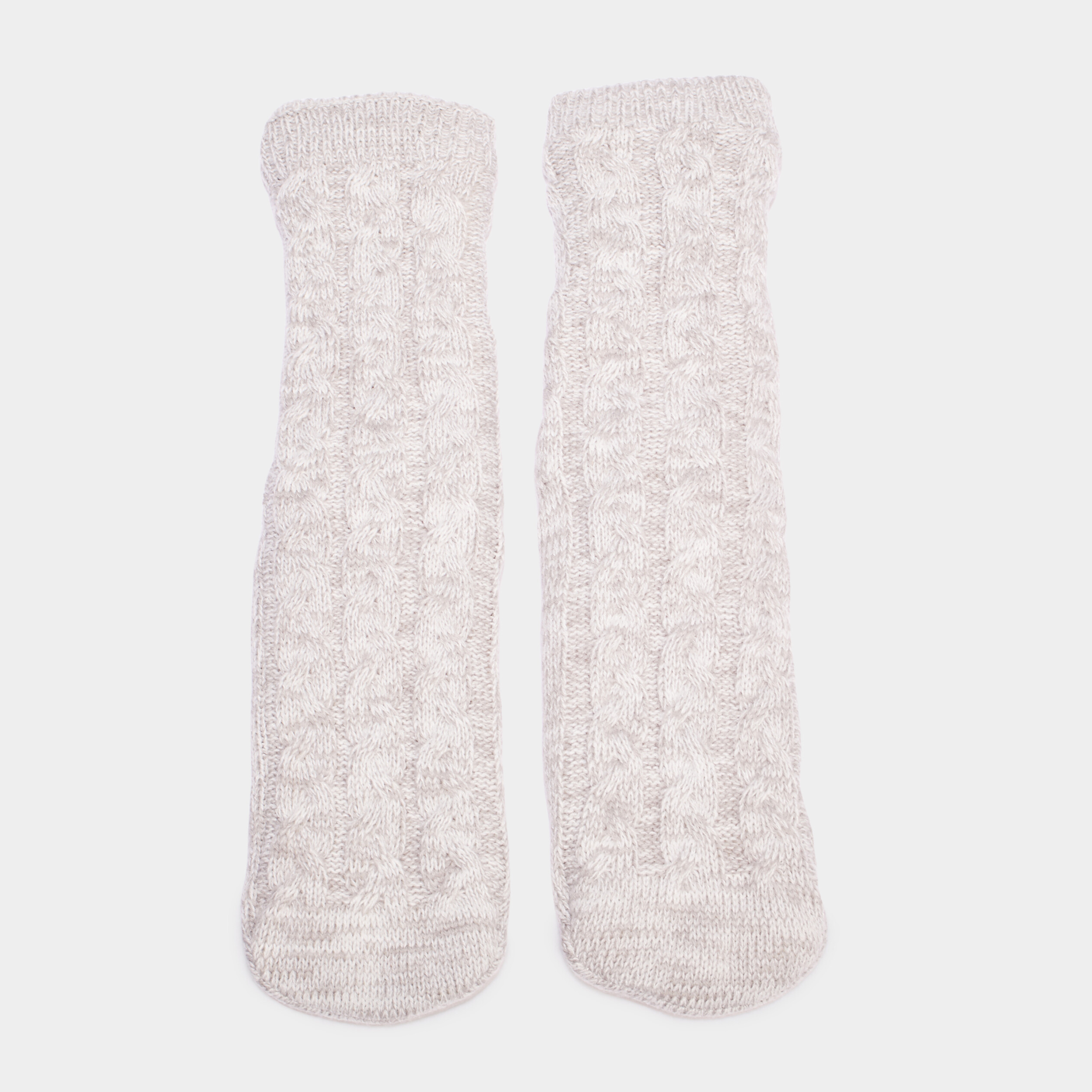 chaussettes dinterieur a torsades gris homme Chaussettes d'intérieur à torsades gris homme