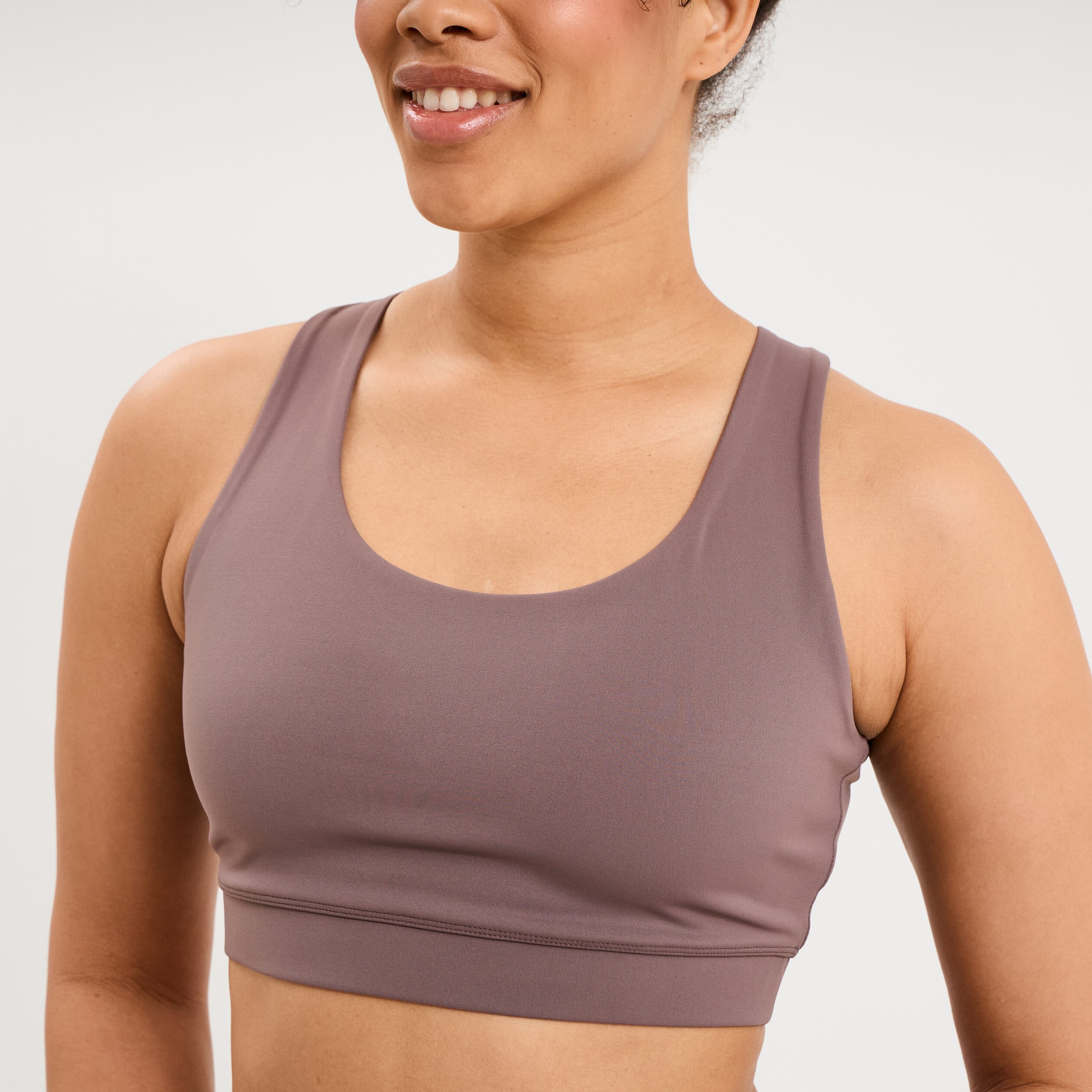 Brassi&egrave;re de sport dos nageur mauve femme