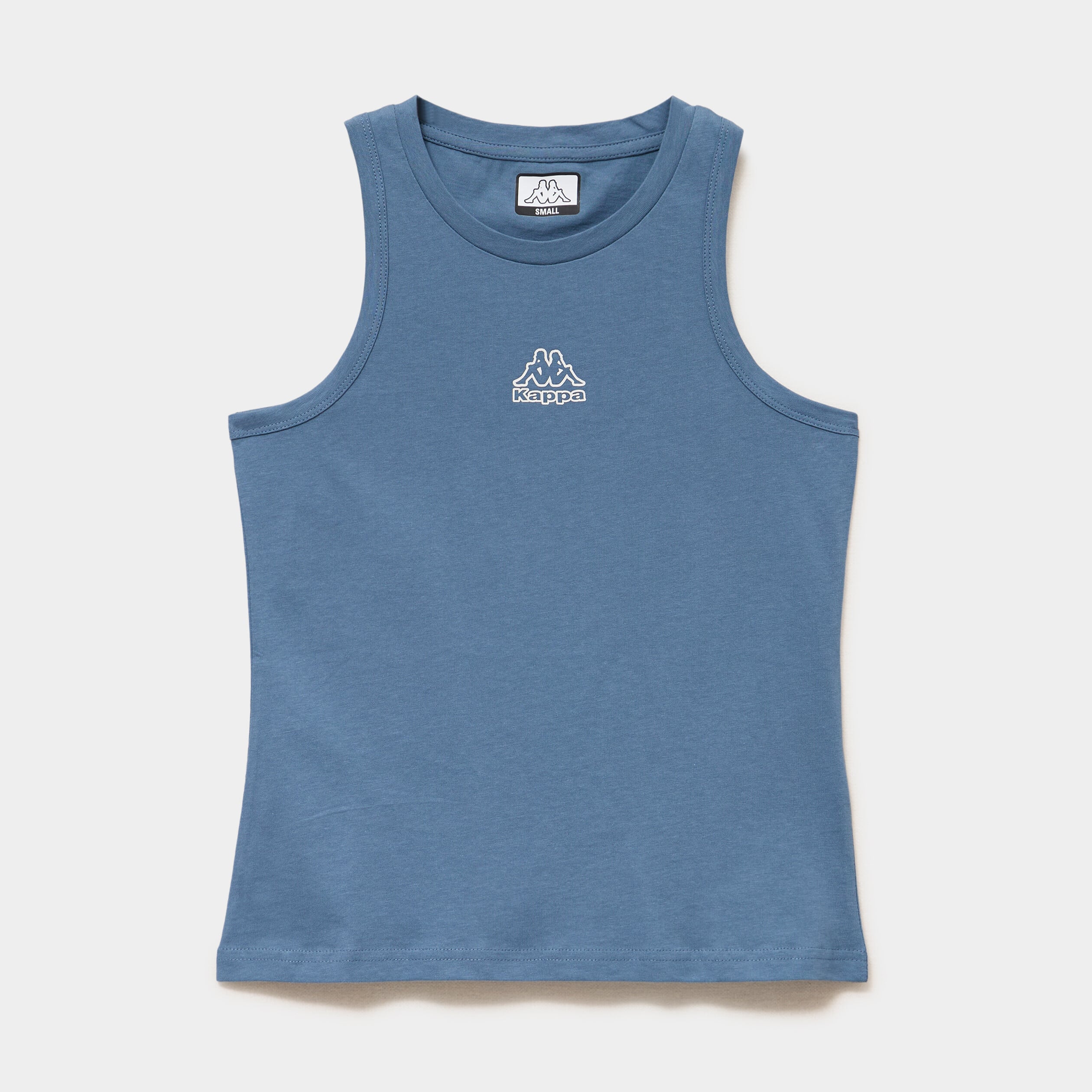 D&eacute;bardeur col rond coton Kappa bleu femme